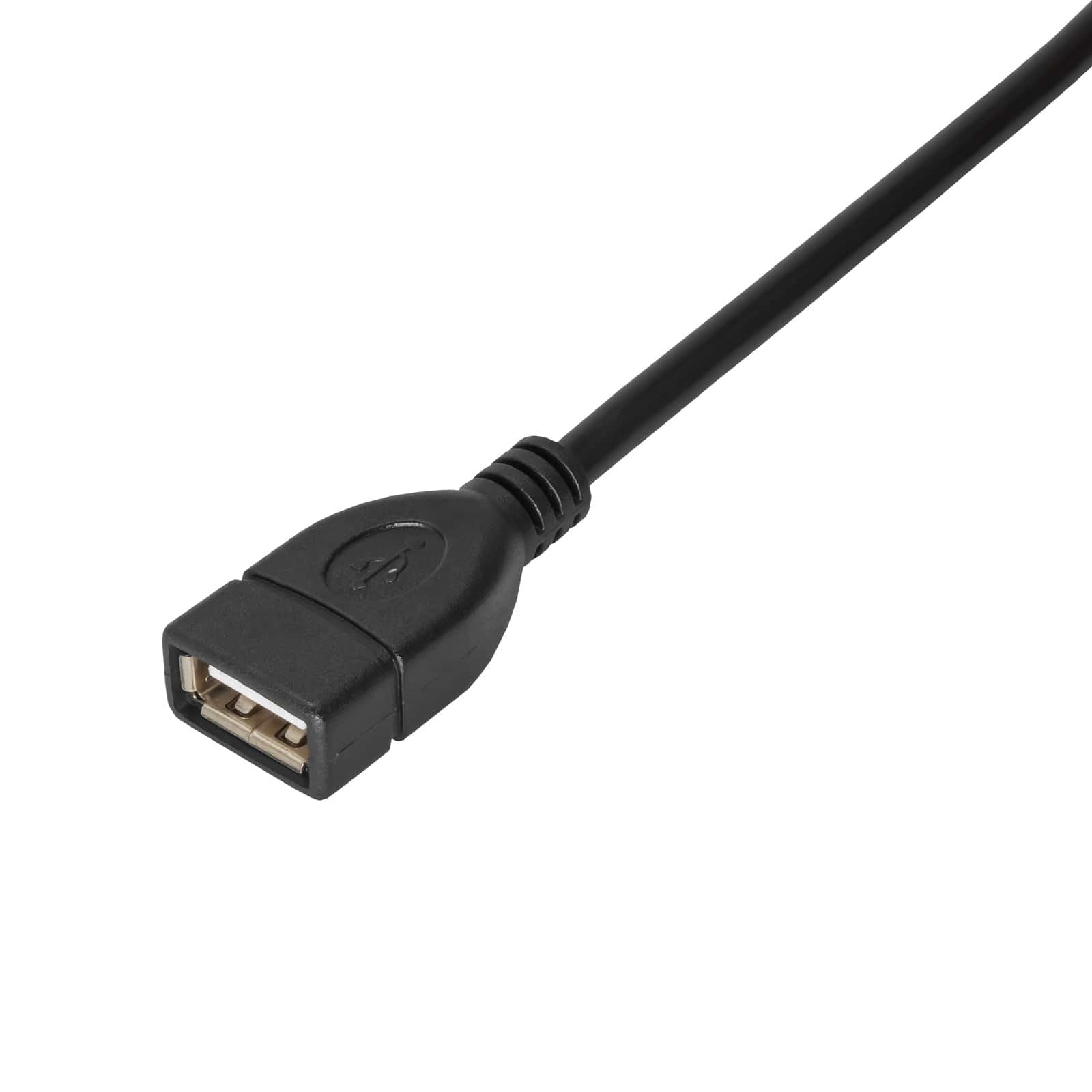Cable Akyga Ak-Usb-23 (Usb M - Usb 2.0 F; 0,15 M; Black Color)