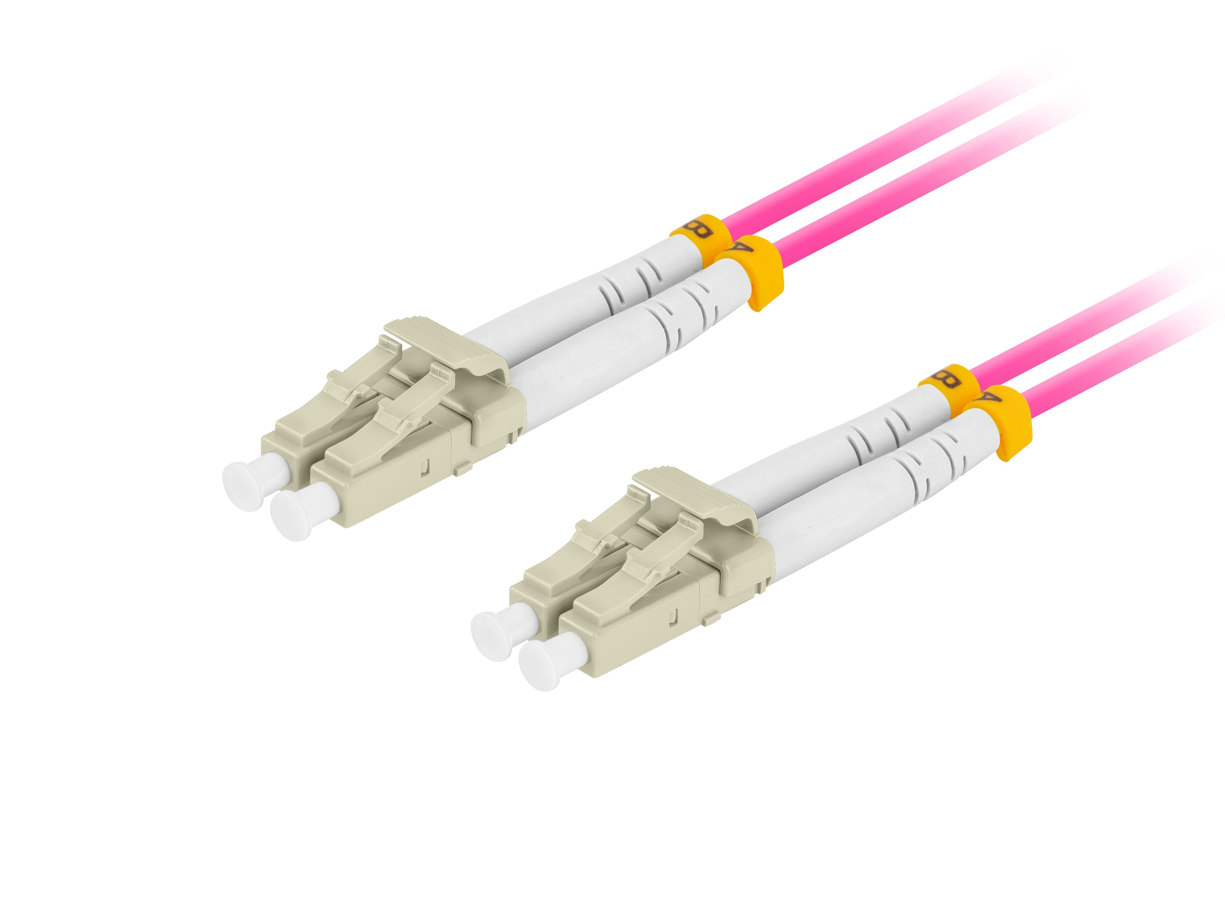 EAN 5901969433395 - Lanberg FO-LULU-MD41-0050-VT Cable de fibra óptica e InfiniBand 5 m LC Violeta imagen 2