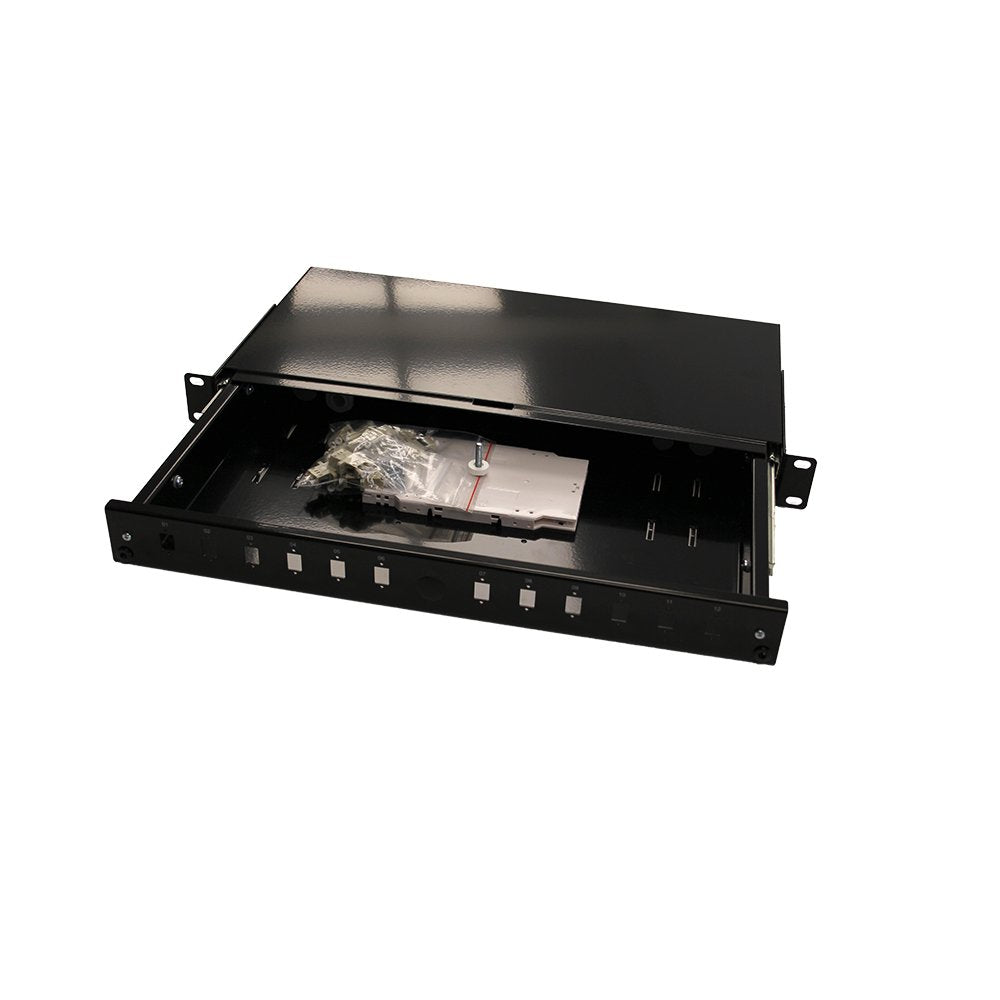 Fiber Box: 12xlc Coupler+Screw + Splicetray