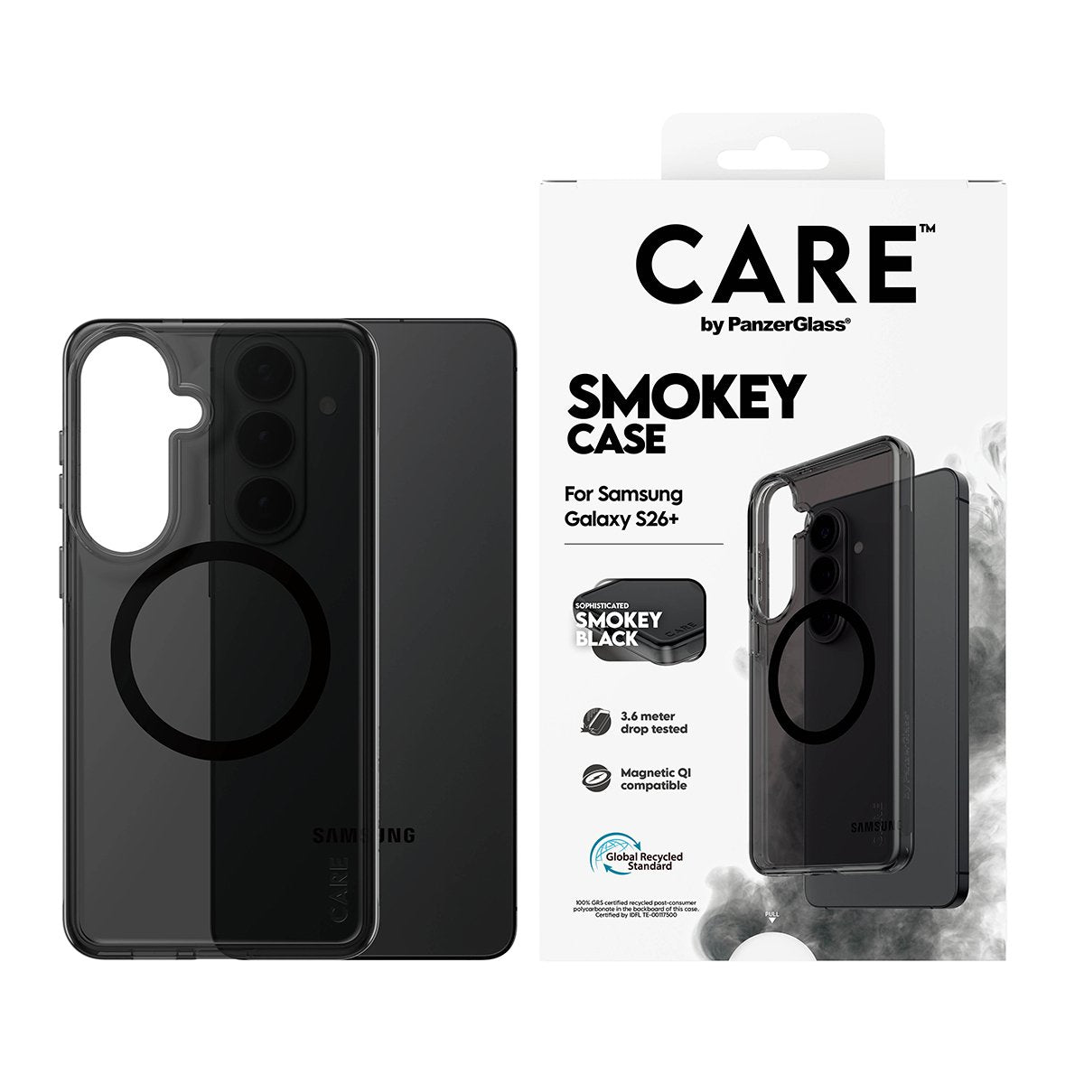 Panzerglass Care Urban Explorer Case Smokey M. Negro Qi Samsung Galaxy S26+