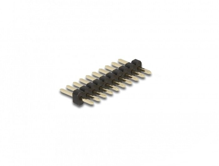 Delock Cabezal De Clavija De 10 Clavijas, Paso De 1,27 Mm, 1 Fila, Recta, 5 Piezas
