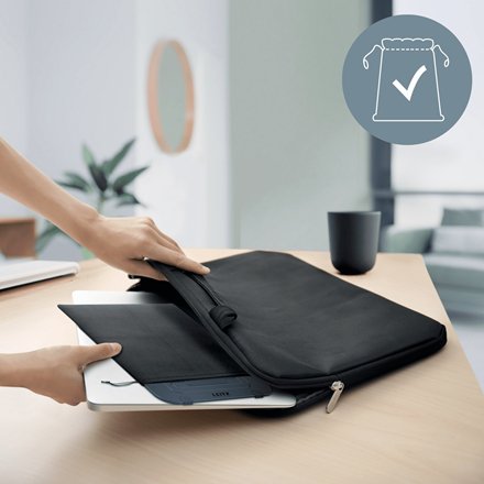 Leitz Ergo Laptopstnder,Gris Oscuro Ultraflach, Regulable En Altura
