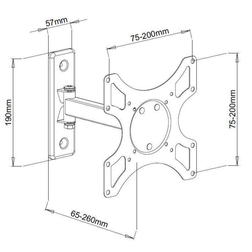 Techly Ica-Lcd 2901 Soporte De Pared Para Pantalla Plana 94 Cm (37") Negro