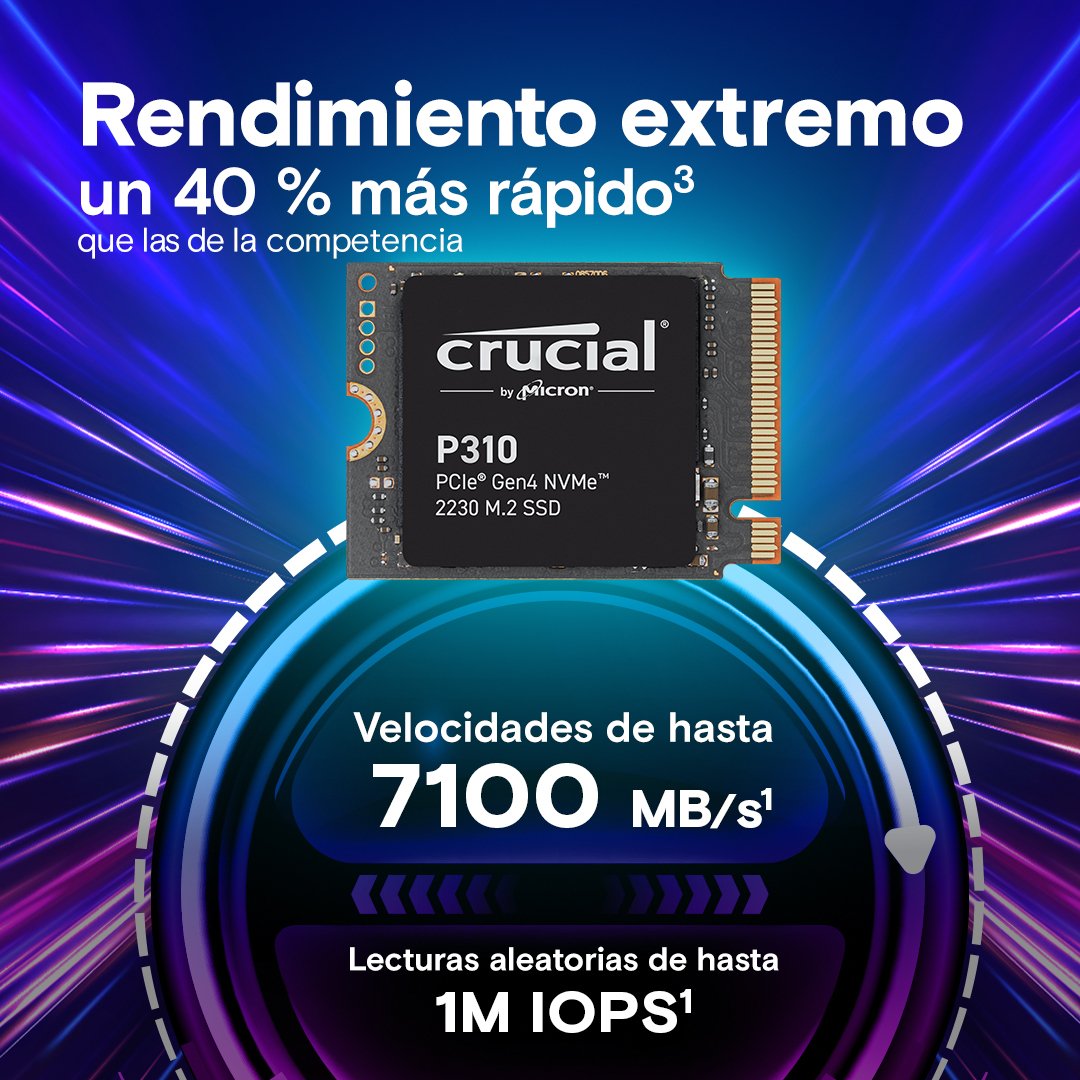 EAN 0649528942272 - Crucial CT1000P310SSD2 unidad de estado sólido PCI Express 4.0 imagen 2