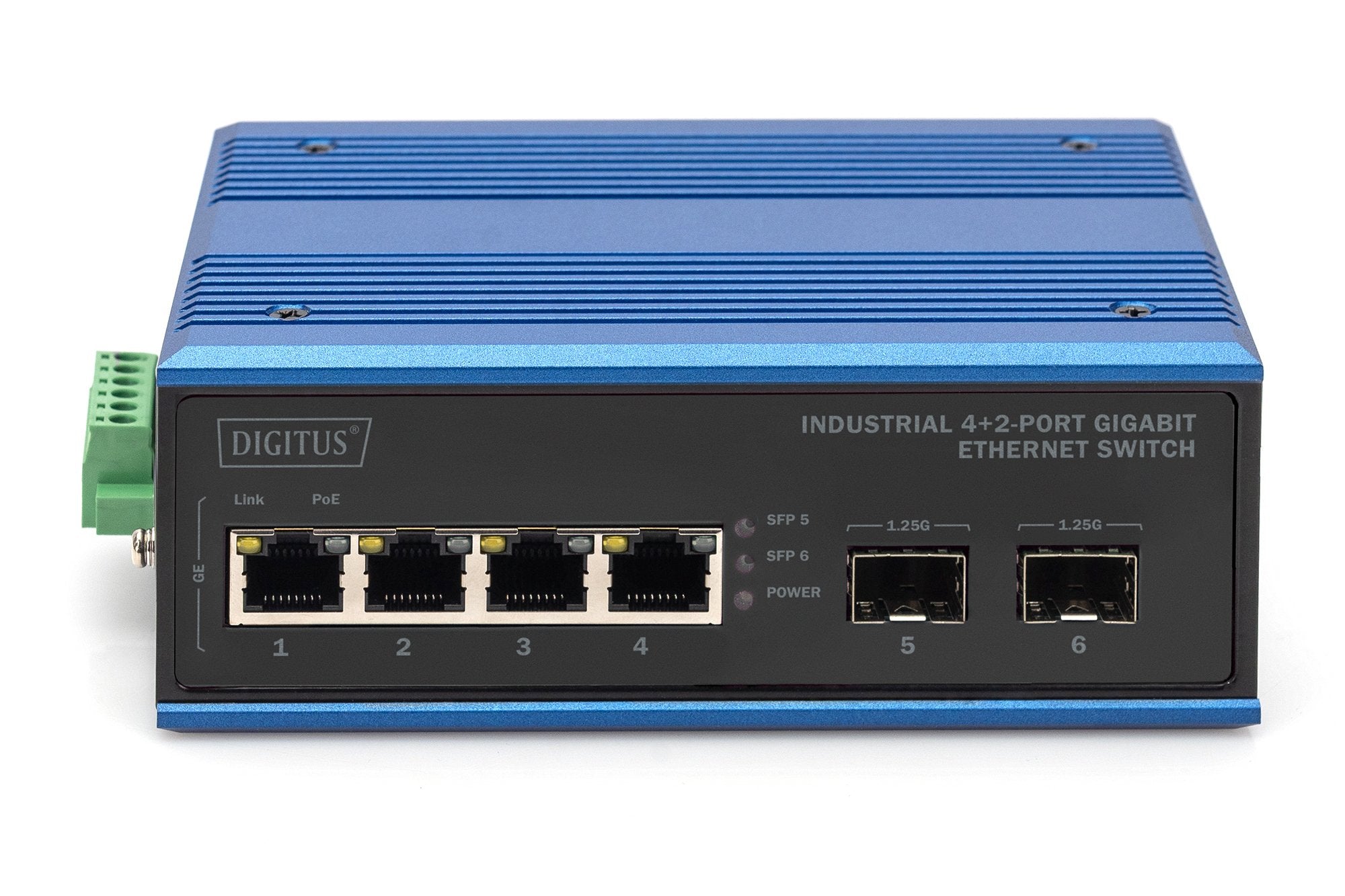 EAN 4016032489245 - Digitus DN-651148 switch No administrado Gigabit Ethernet (10/100/1000) Negro, Azul imagen 2