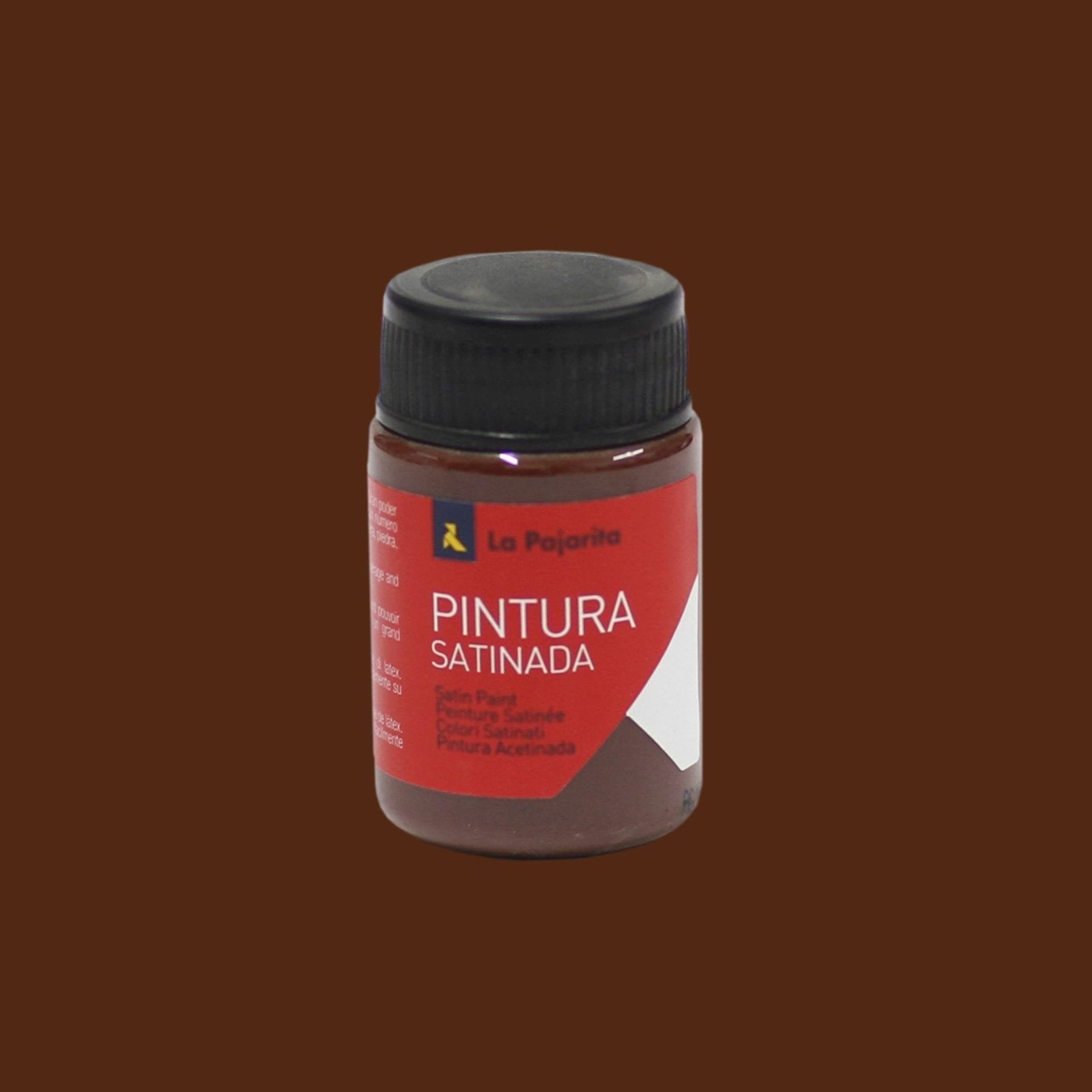 La Pajarita Témpera Escolar Bote De 35ml Satinada Marron Castaño L-32