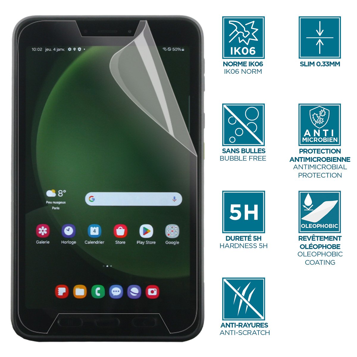 Protector Mobilis 036315 De Pantalla Para Tableta Samsung 1 Pieza(S)
