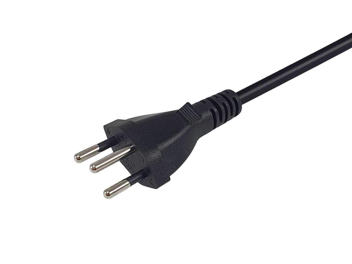 Equip Cable De Alimentación T12 ->C5 H/M Negro 1.80m Pvc