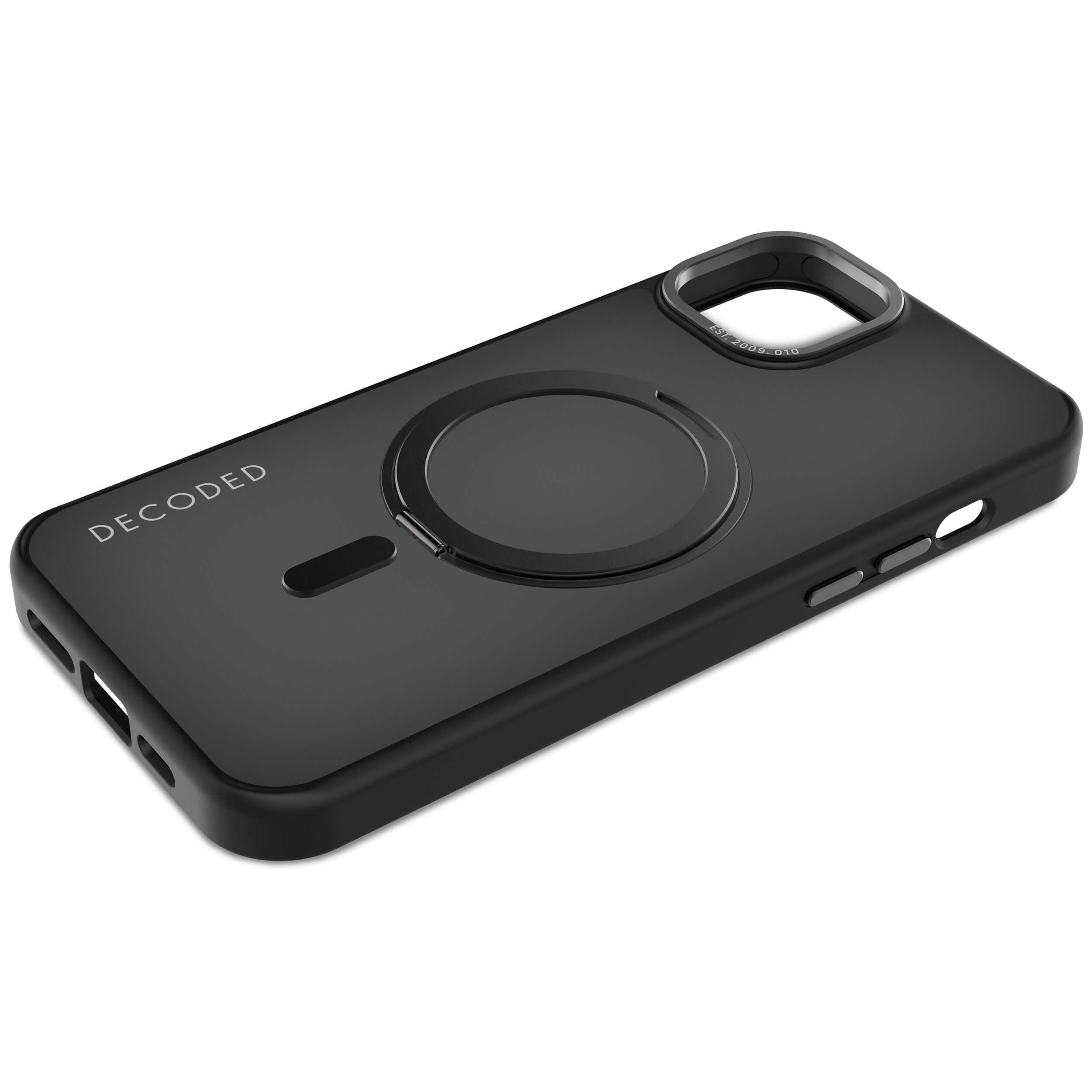 Decoded Recycled Plastic Loop Stand Backcover Ip 15 Plus Black