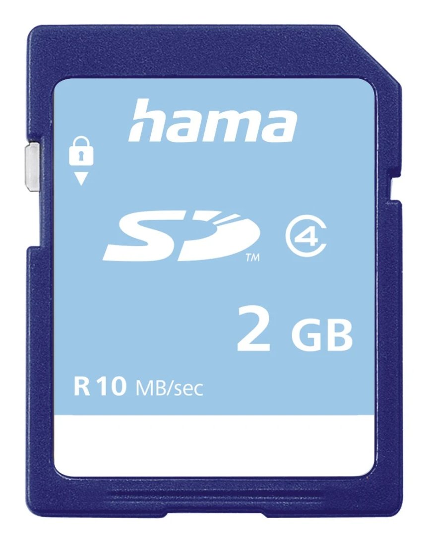 Hama Tarjeta Sd 2gb - Clase 4 - 10mb/S - Azul