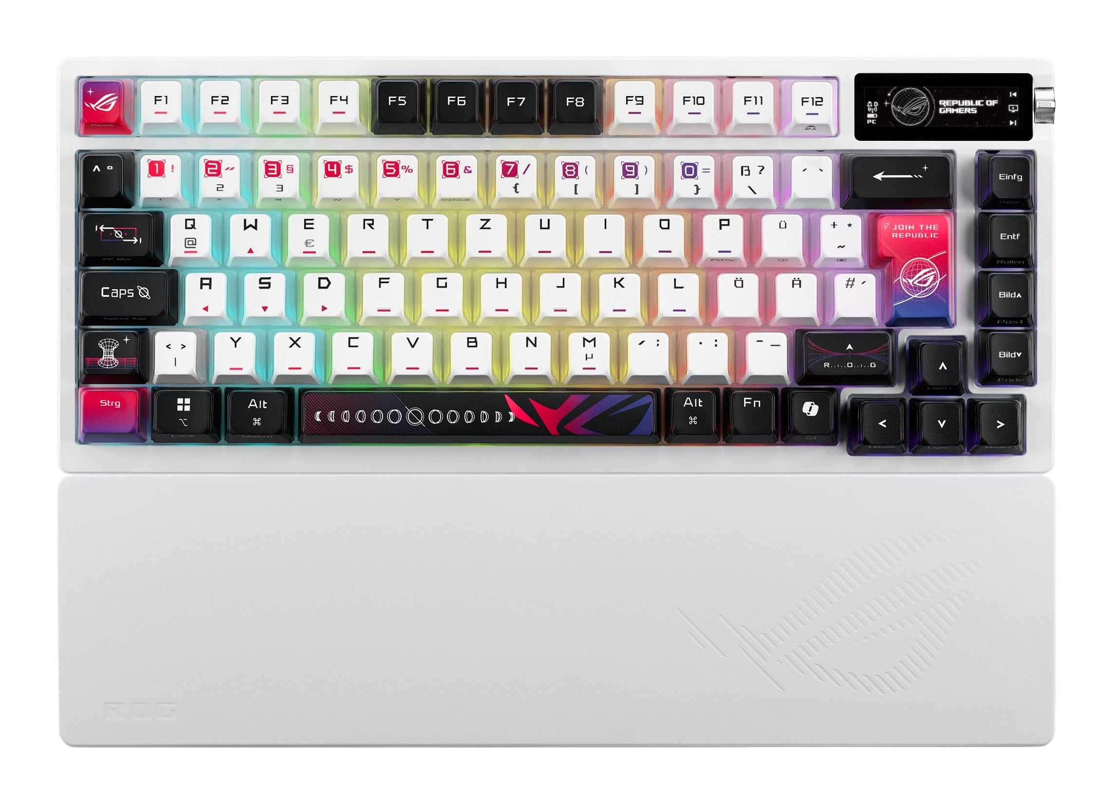 EAN 4711387897232 - ASUS ROG Azoth X teclado Juego USB + RF Wireless + Bluetooth QWERTZ Blanco imagen 1