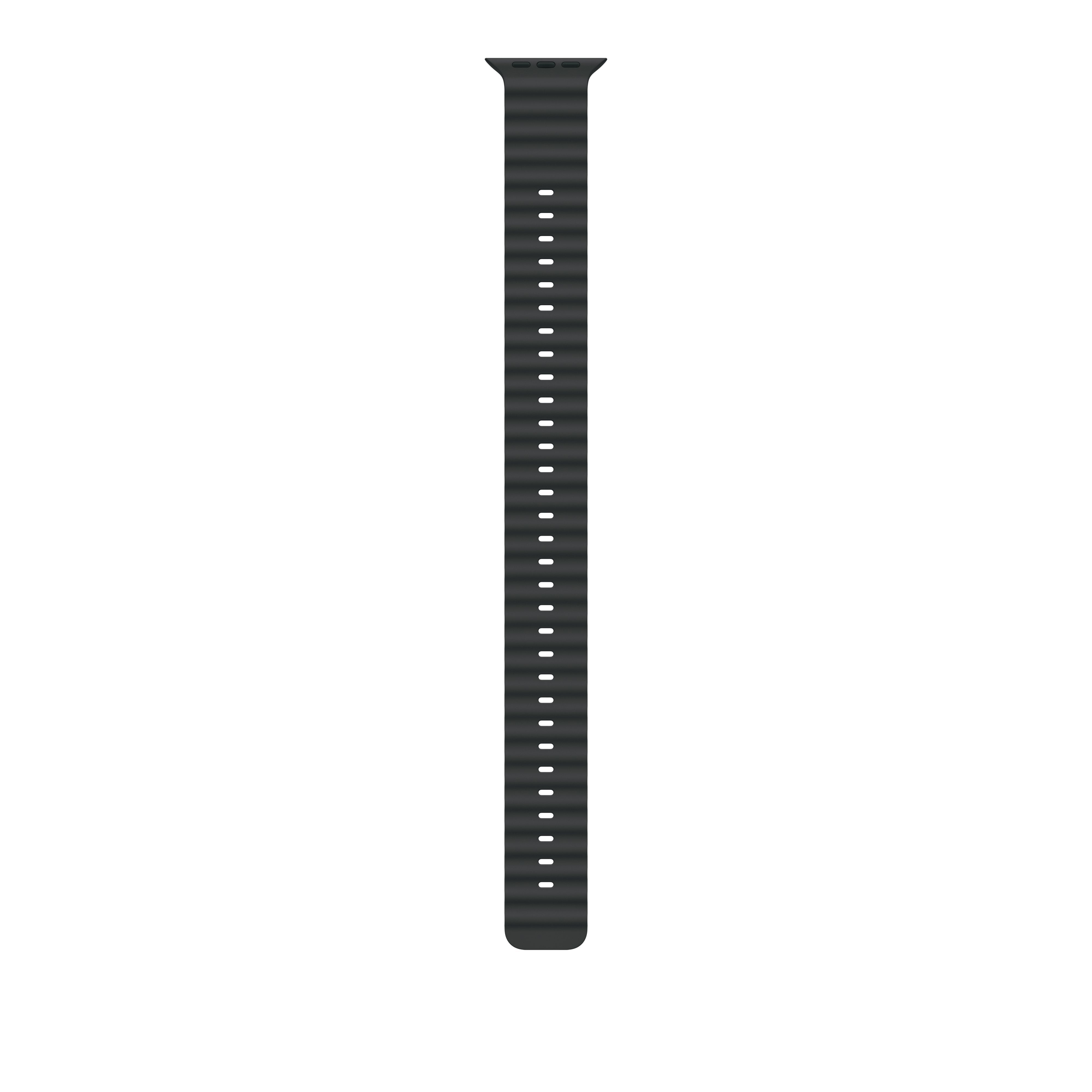 Apple 49mm Black Ocean Band Extension - Natural Titanium Finish