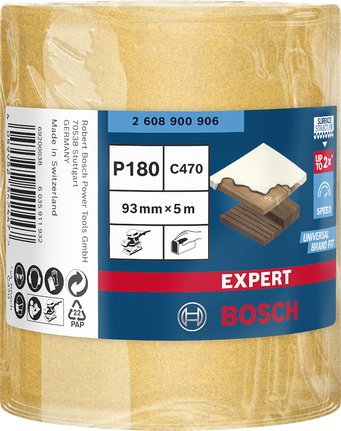 EAN 4059952542447 - Bosch Expert C470 Rollo abrasivo Grano fino P180 1 pieza(s) imagen 2