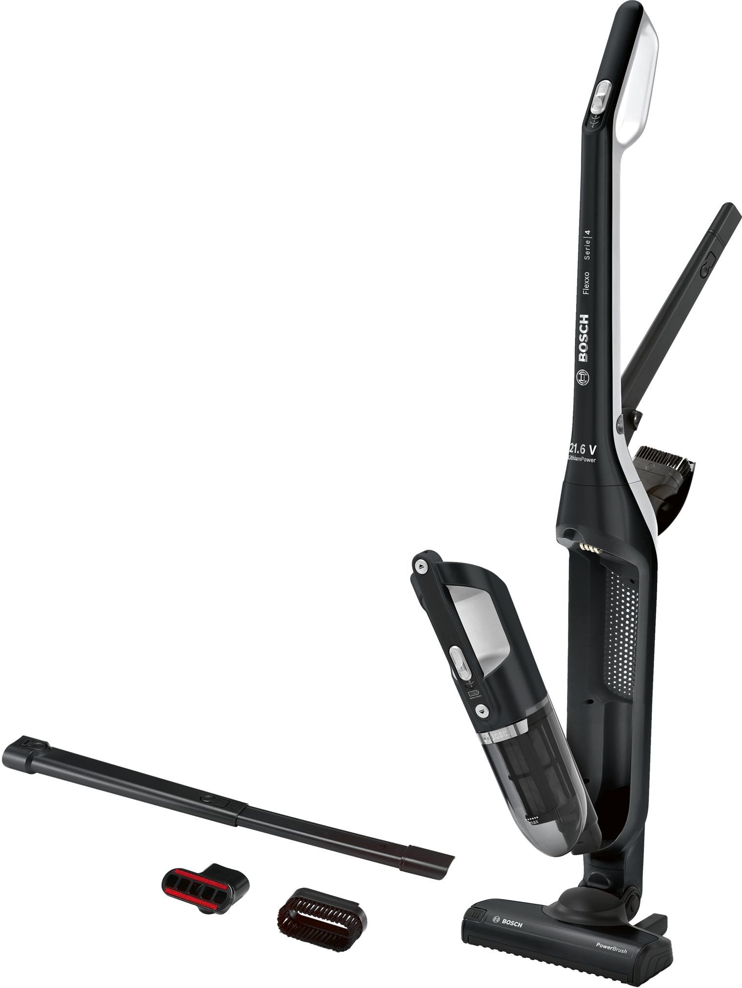 Aspiradora Bosch Home Bbh32101 De Pie Y Escoba Eléctrica Sin Bolsa Negro, Aspirador Vertical Negro, Sin Bolsa, Negro, Secar, Filtrado, Batería, 50 - 60 Hz