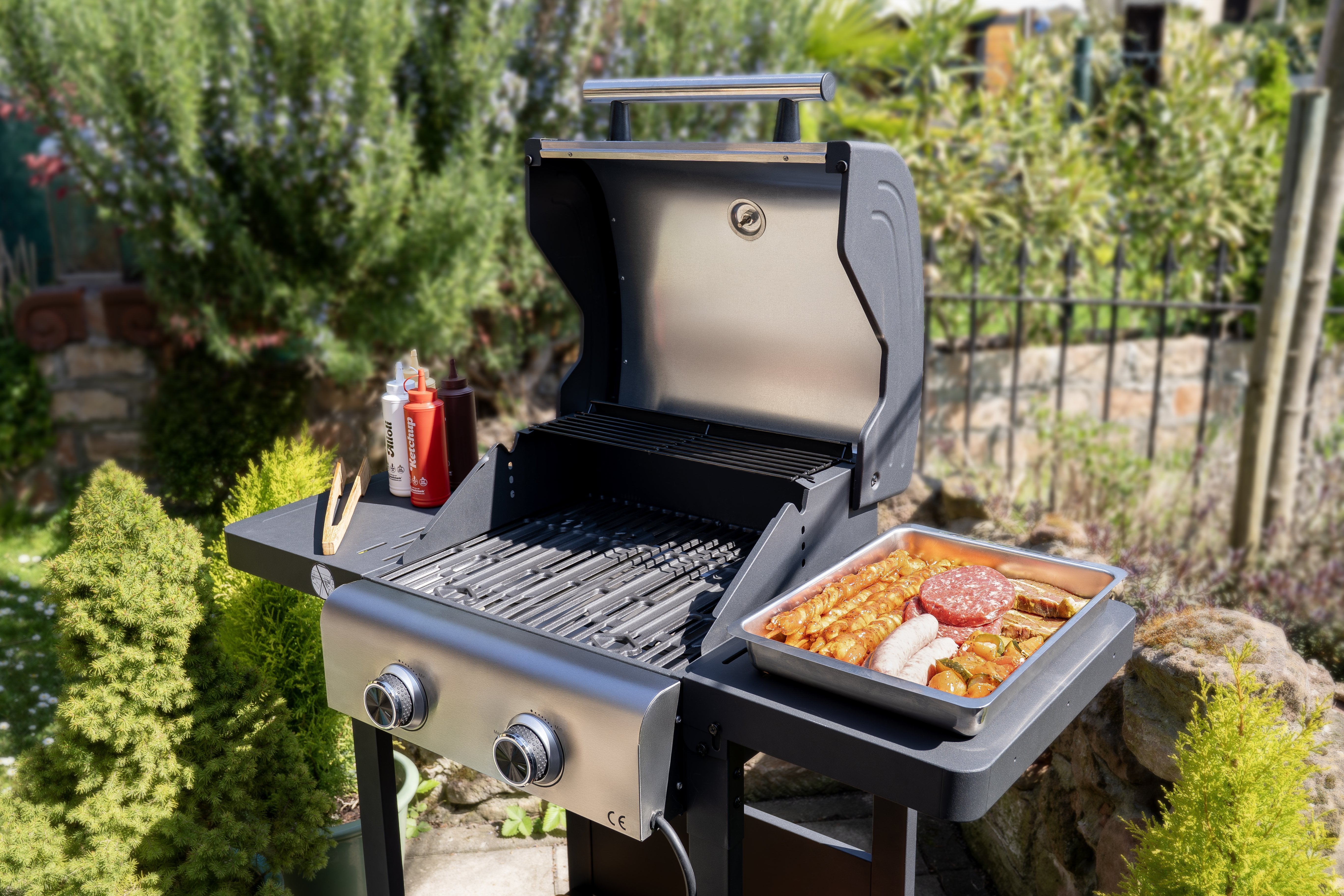 Unold Bbq Grillwagen Buddy (Negro, 2.600 Watt) 58595