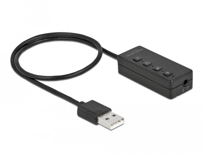 Delock Adaptador Usb Para Auriculares Y Micrófono