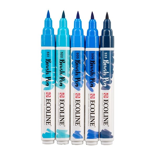 EAN 8712079408213 - Talens 11509905 marcador 5 pieza(s) Azul imagen 2