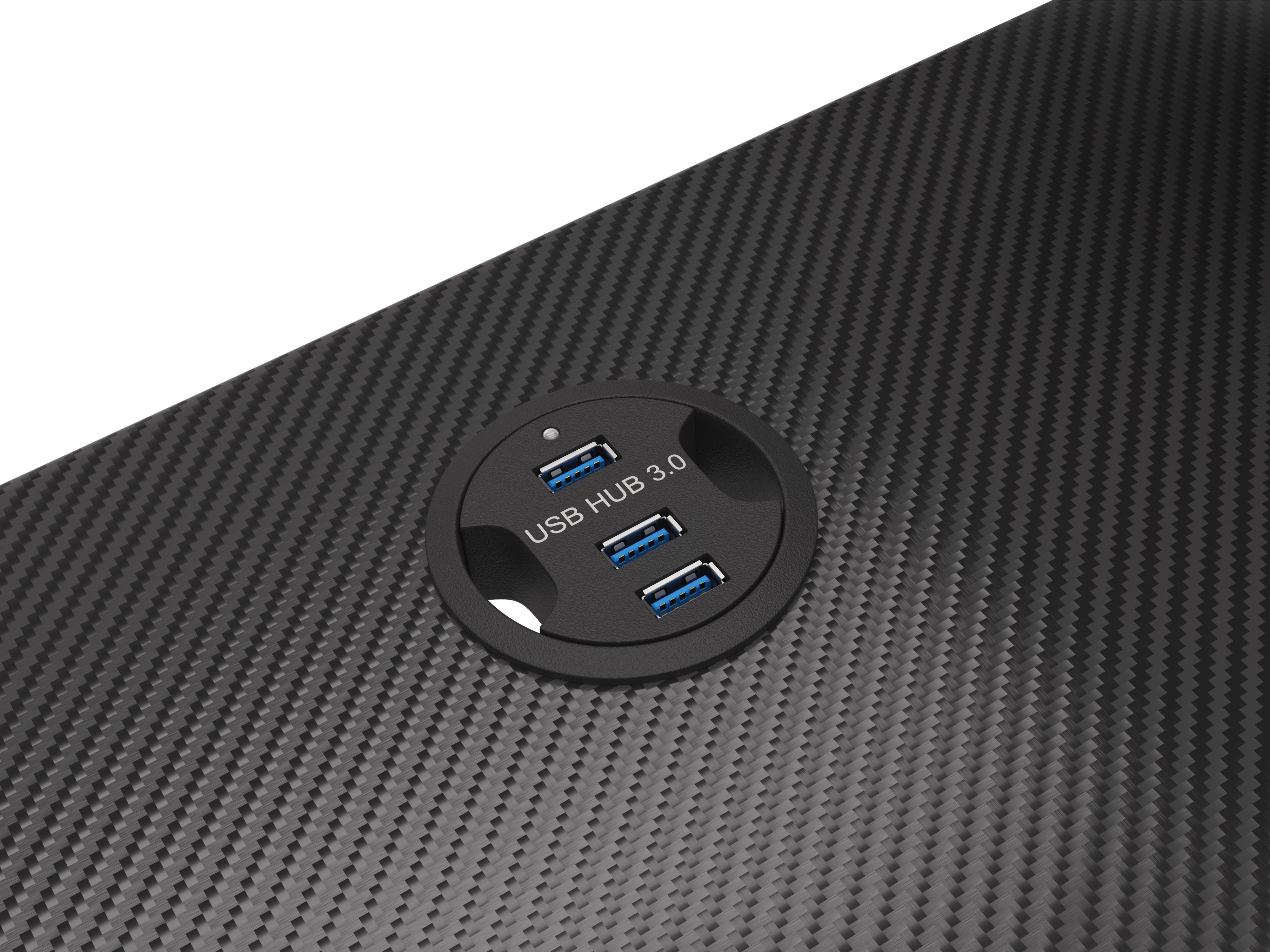 Genesis Holm 300 Rgb Mesa Gaming Negra