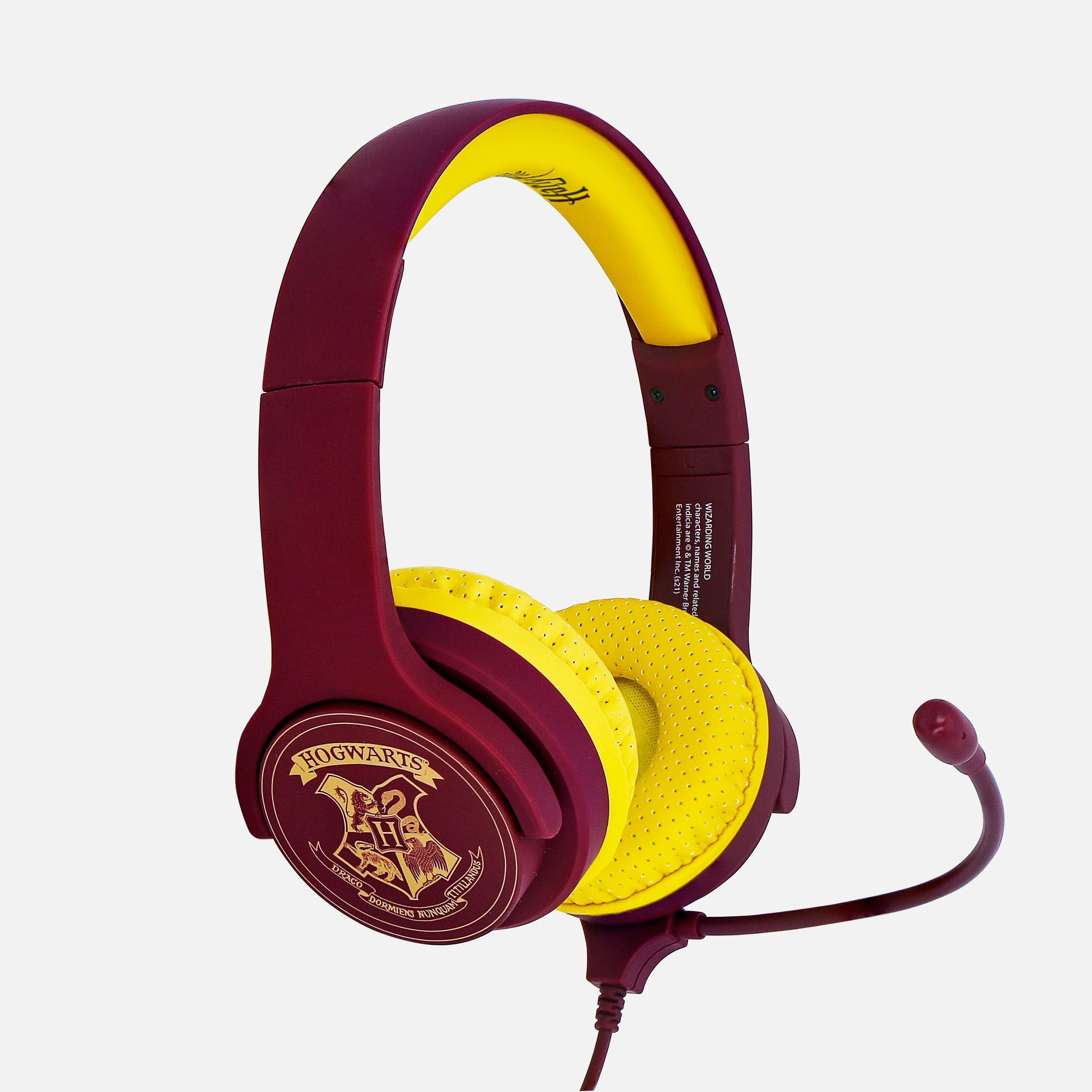 Otl Technologies Harry Potter Hogwarts Crest Auriculares Alámbrico Diadema Juego Borgoña, Amarillo