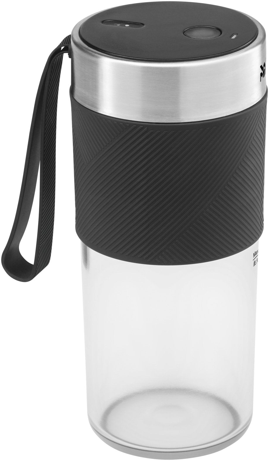 Batidora Wmf Kitchenminis Mix On The Go 0,3 L 50 W Negro, Acero Inoxidable, Transparente