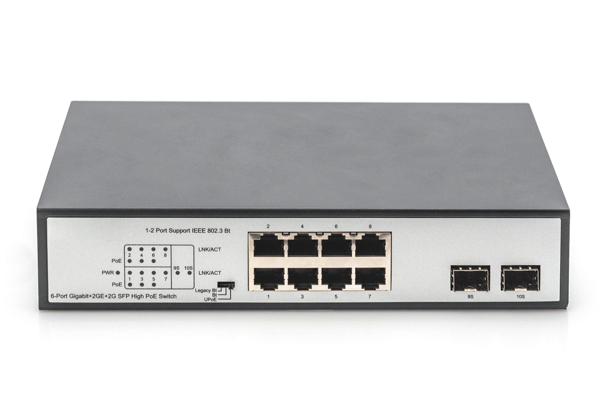 Switch Digitus Gigabit 8xrj45 (6xpoe) +2g Sfp 180w
