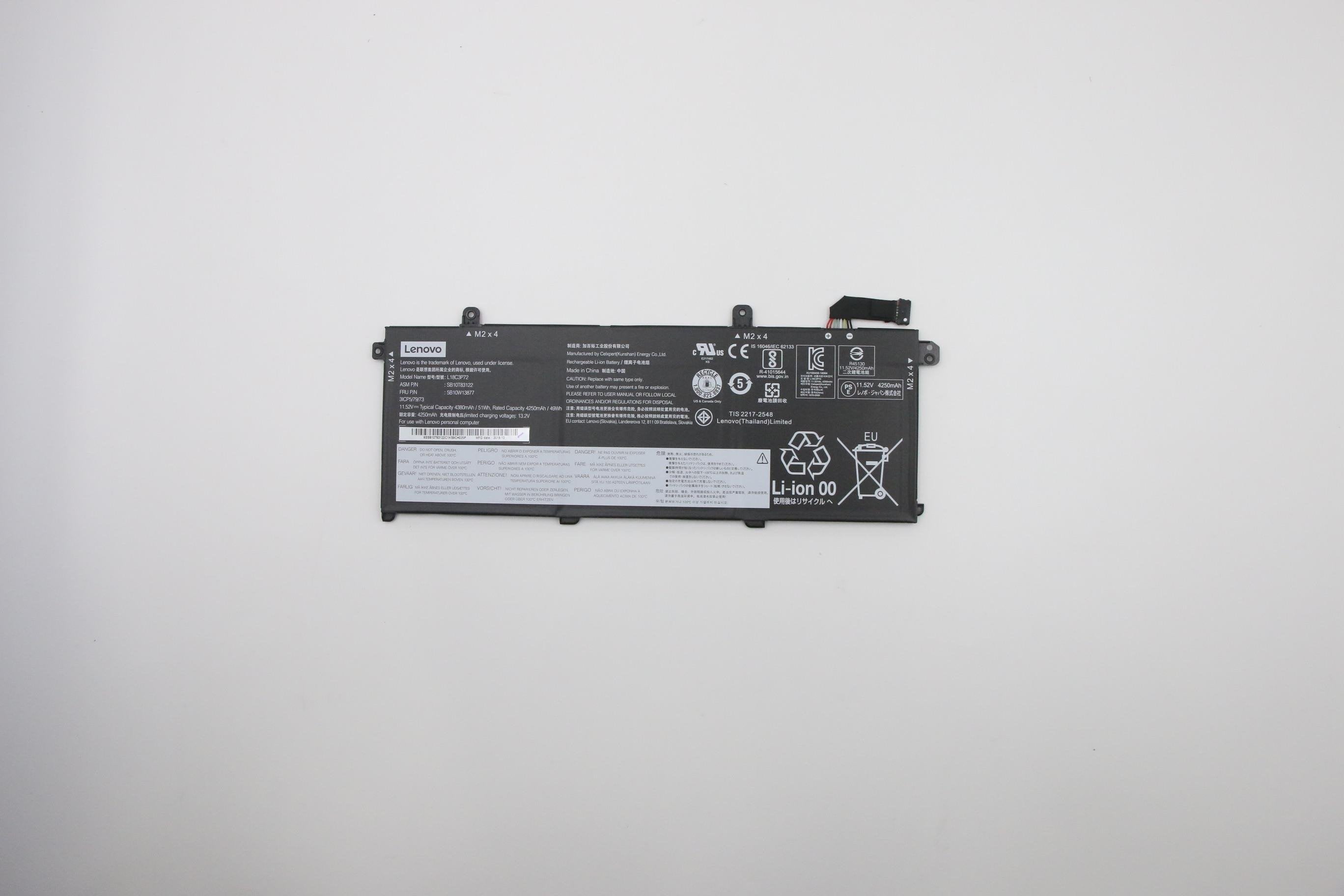 Internal, 3c, 50wh, Liion, Cxp - 5b10w13877, Battery, Lenovo - Warranty: 6m