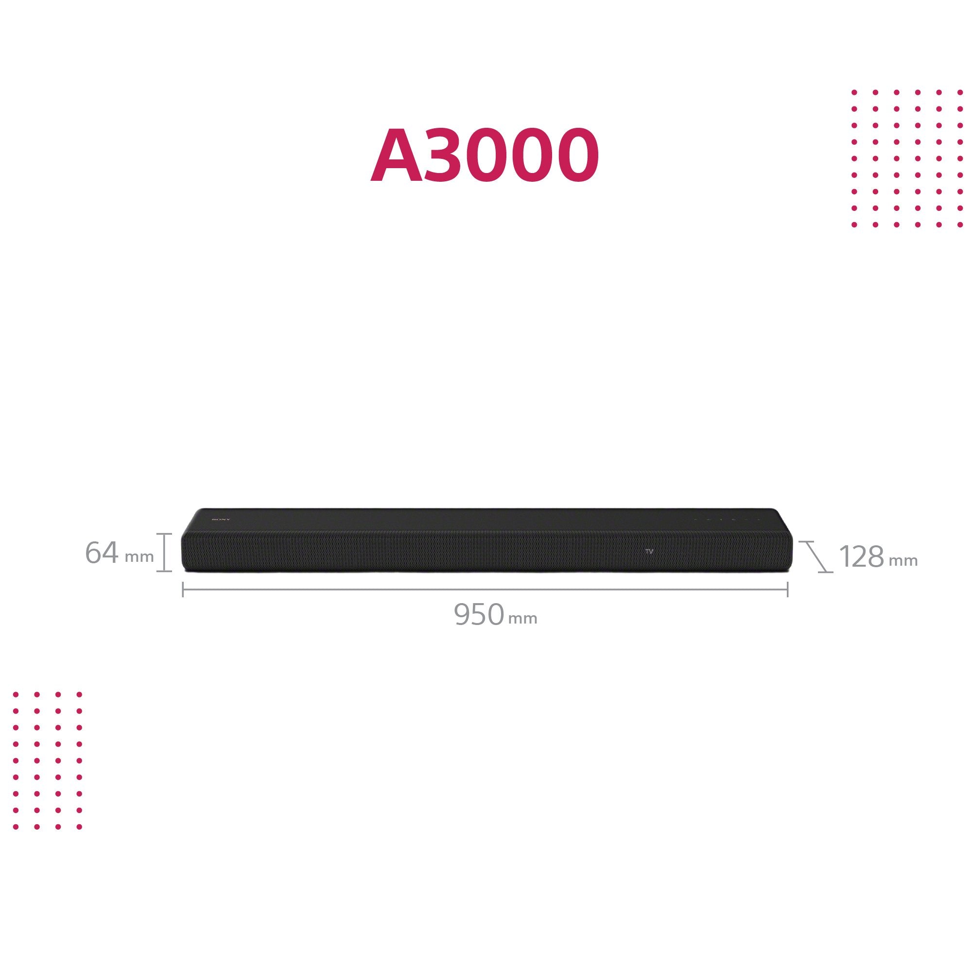 EAN 4548736134362 - Sony HT-A3000 Negro 3.1 canales 250 W imagen 3