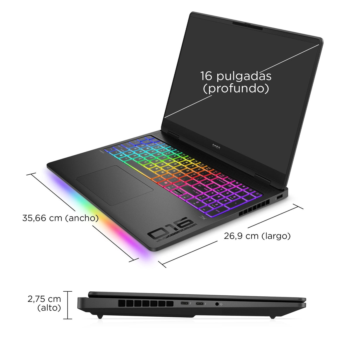 Hp Omen Max Gaming Laptop 16-Ah0002ns Intel Core Ultra 7 255hx/32gb/1tb Ssd/Rtx 5070 Ti/16"
