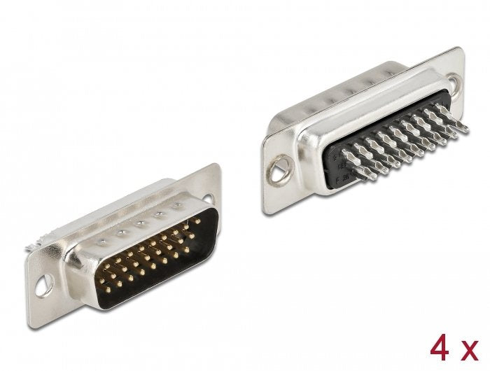 D-Sub Hd 26 Pin Stecker Metall, Lötversion, 4 Stück