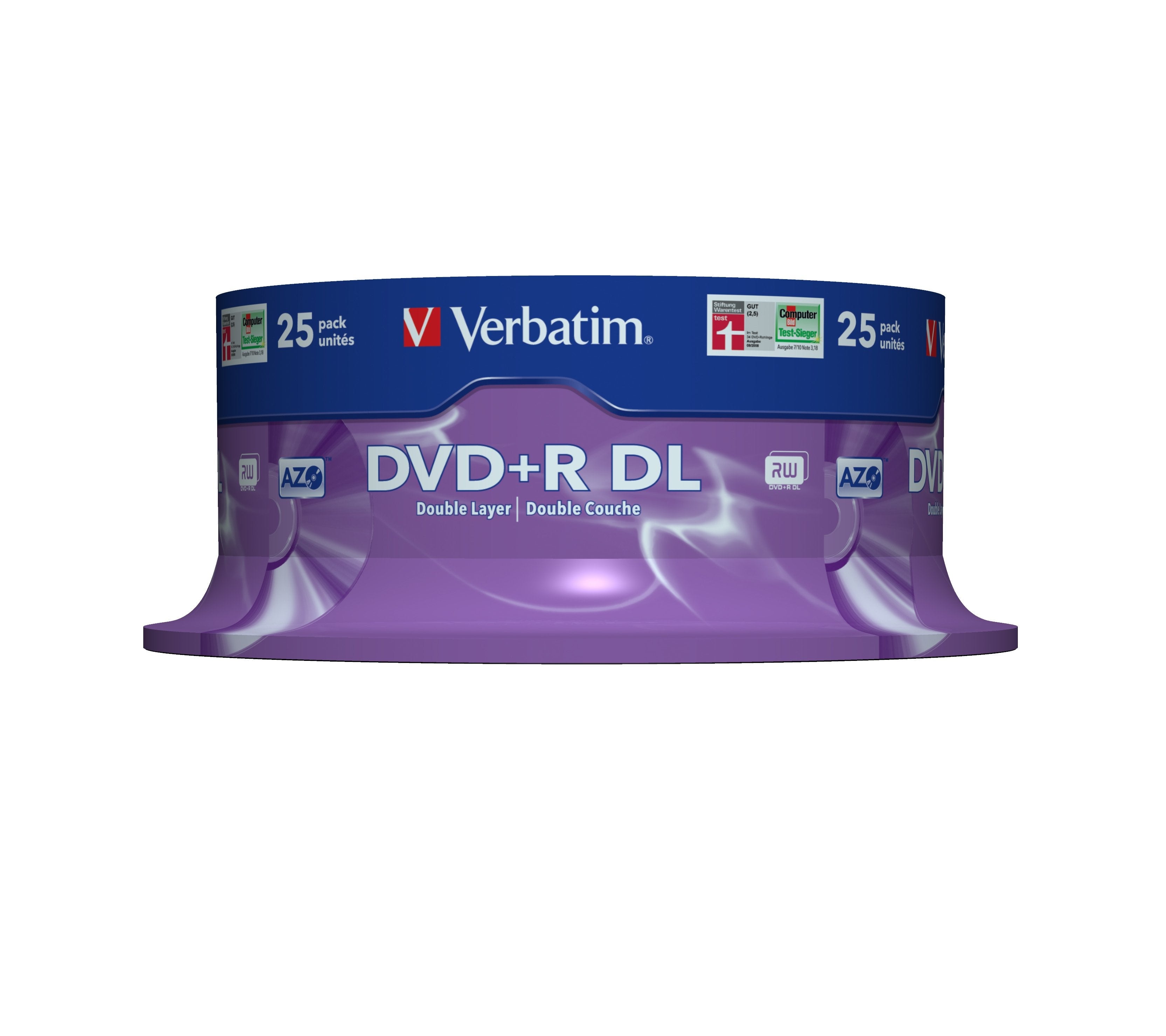 Verbatim Dvd+R Dl Doble Capa 8x Mate Tarrina 25 Unds