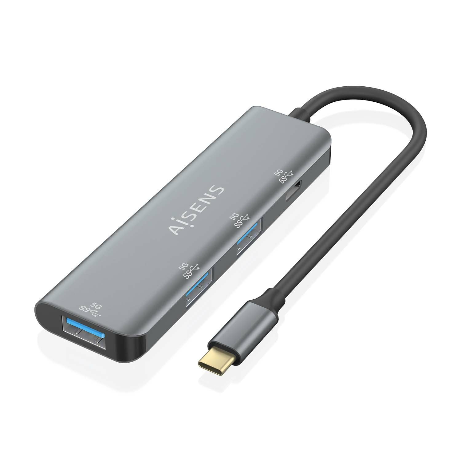 EAN 8436574709827 - AISENS A109-0762 hub de interfaz USB 3.2 Gen 1 (3.1 Gen 1) Type-C 5000 Mbit/s imagen 1