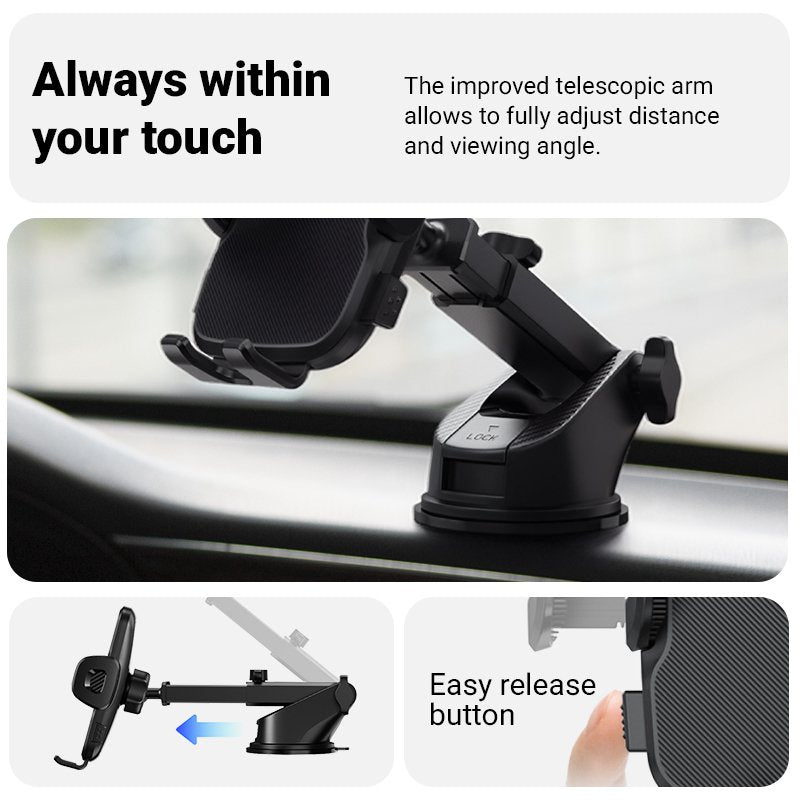 EAN 5904310706193 - Crong CRGCH7BLK soporte Soporte pasivo Teléfono móvil/smartphone Negro, Carbono imagen 5