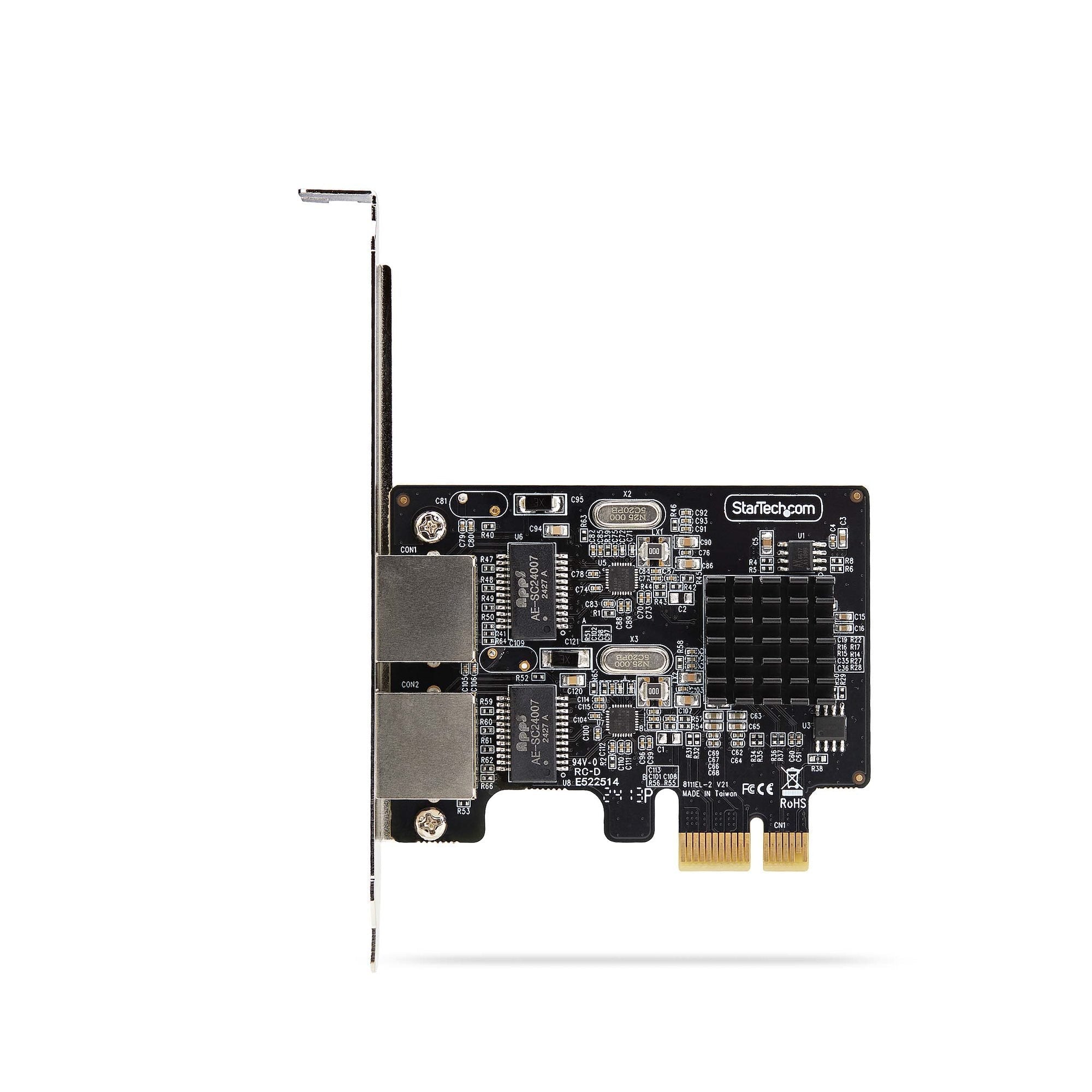 Startech.Com 2-Port Gigabit Pcie Network Adaptador Card, Taa Compliant - Netzwerkadaptador - Pcie - Gigabit Ethernet X 2 - T