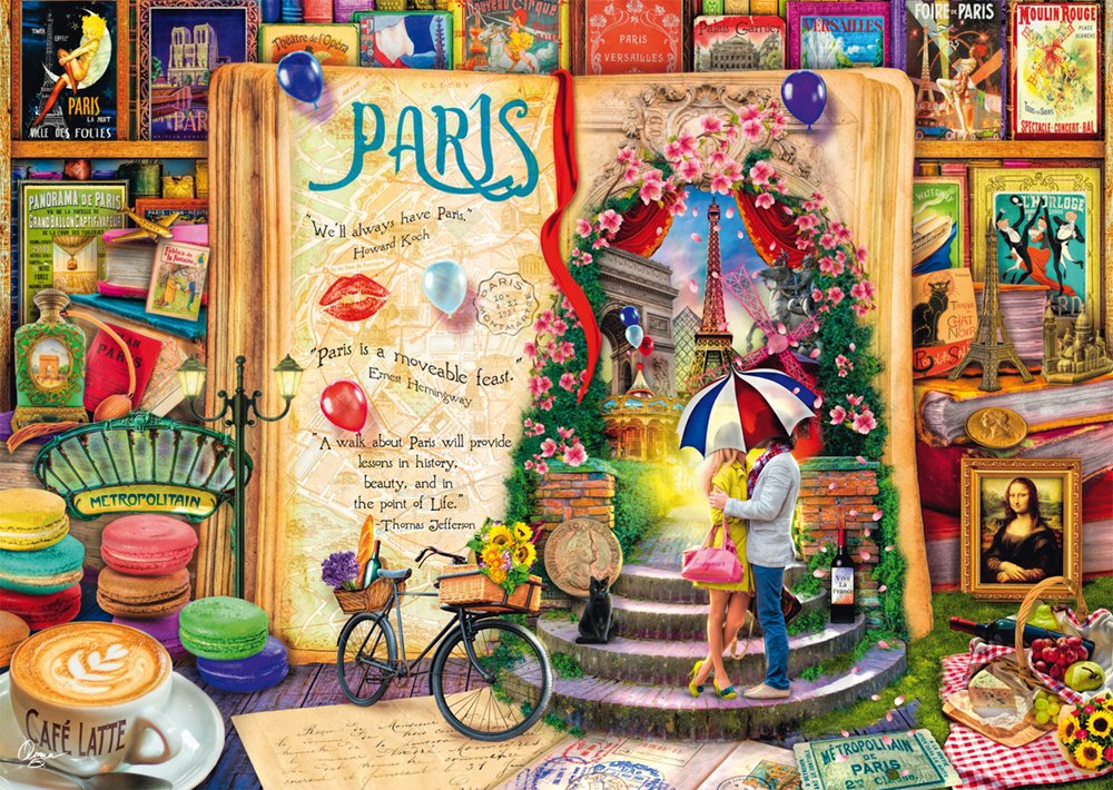Schmidt Spiele Aimee Stewart: Erinnerungen An Paris (1000 Teile) 58599