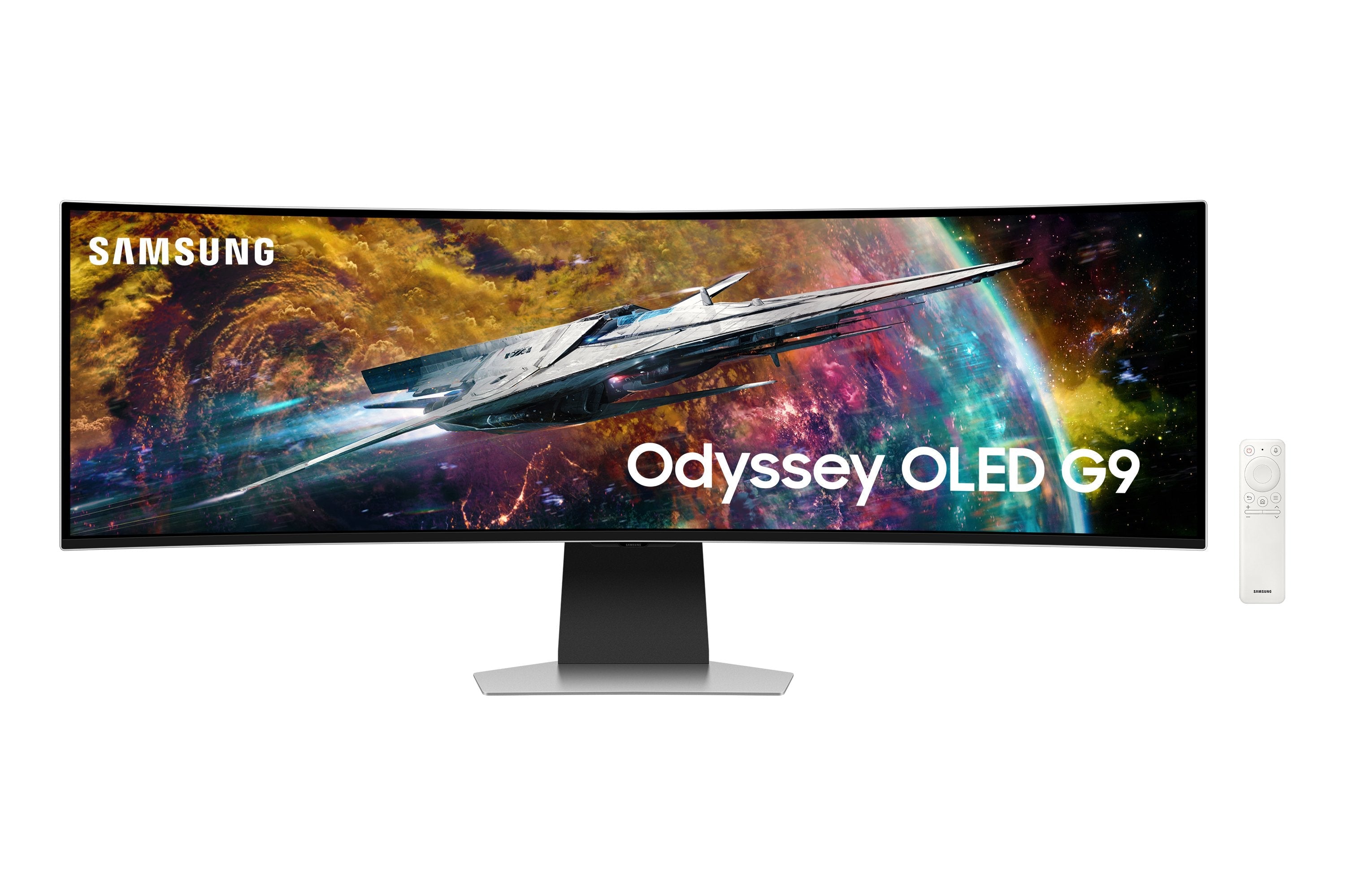 EAN 8806094969658 - Samsung G95SC pantalla para PC 124,5 cm (49") 5120 x 1440 Pixeles Dual QHD OLED Plata imagen 2