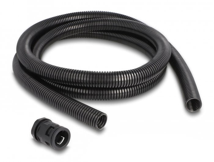 Manguera De Protección De Cable Delock 2mx21.2mm Manguera Pg16 Ver. Negro