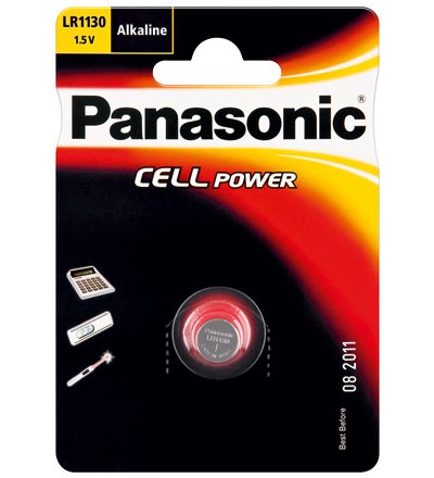 Pila De Botón Panasonic Alcalina Lr1130, 44 Mah, 1,5 V