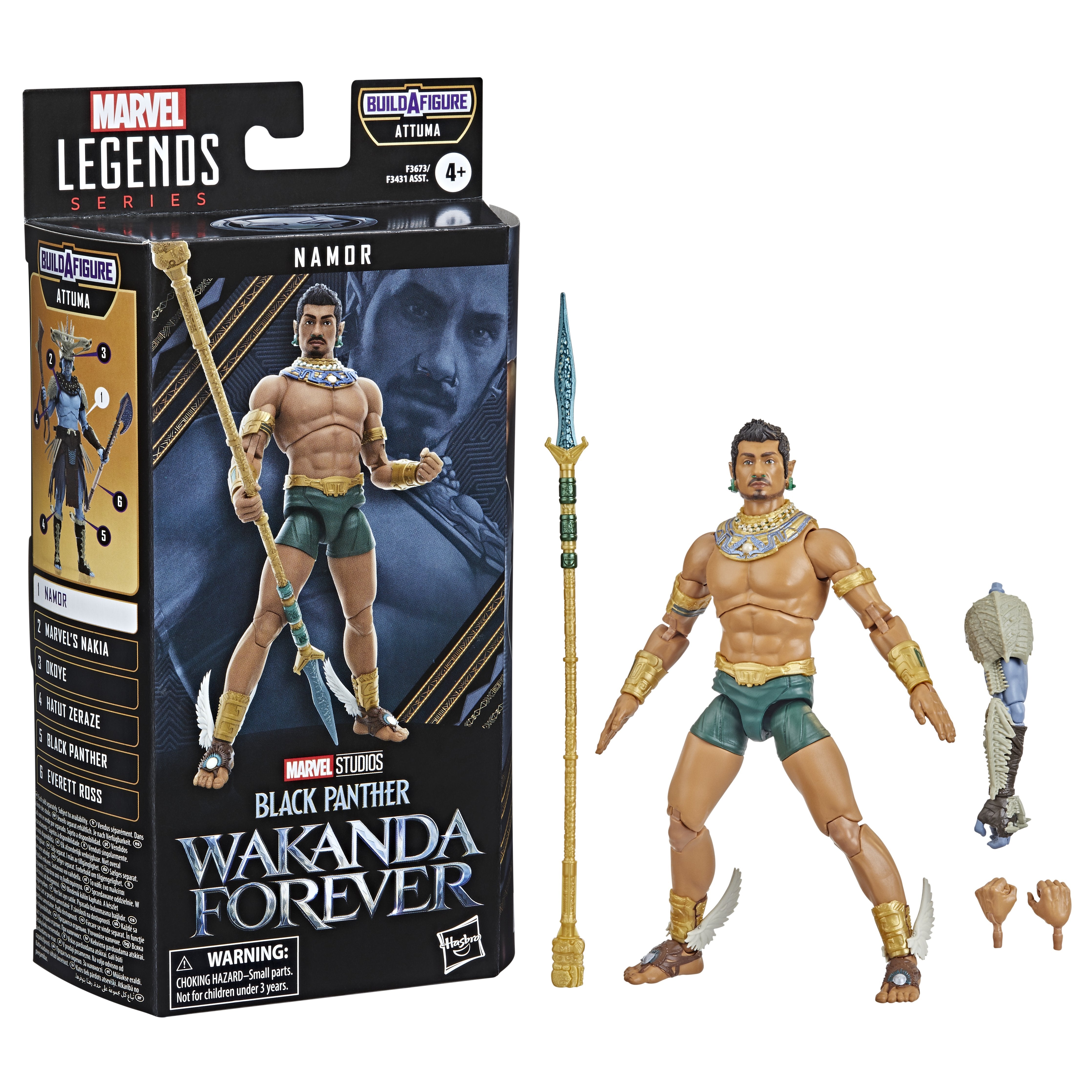 Figura Namor Figura 15 Cm Black Panther Wakanda Forever Marvel Legends F36735x0