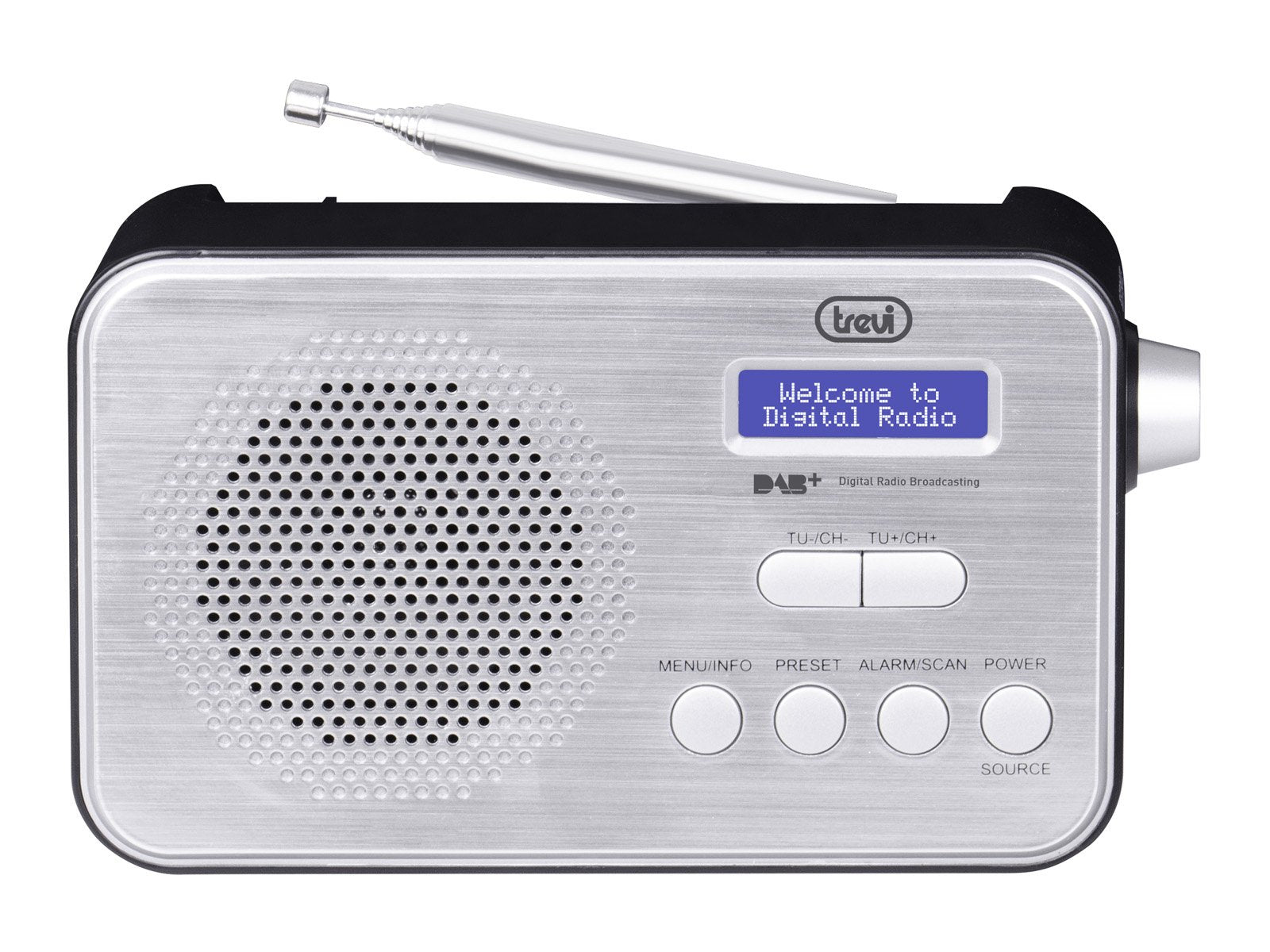 EAN 8011000025414 - Trevi DAB 7F92 R Portátil Digital Negro, Blanco imagen 3