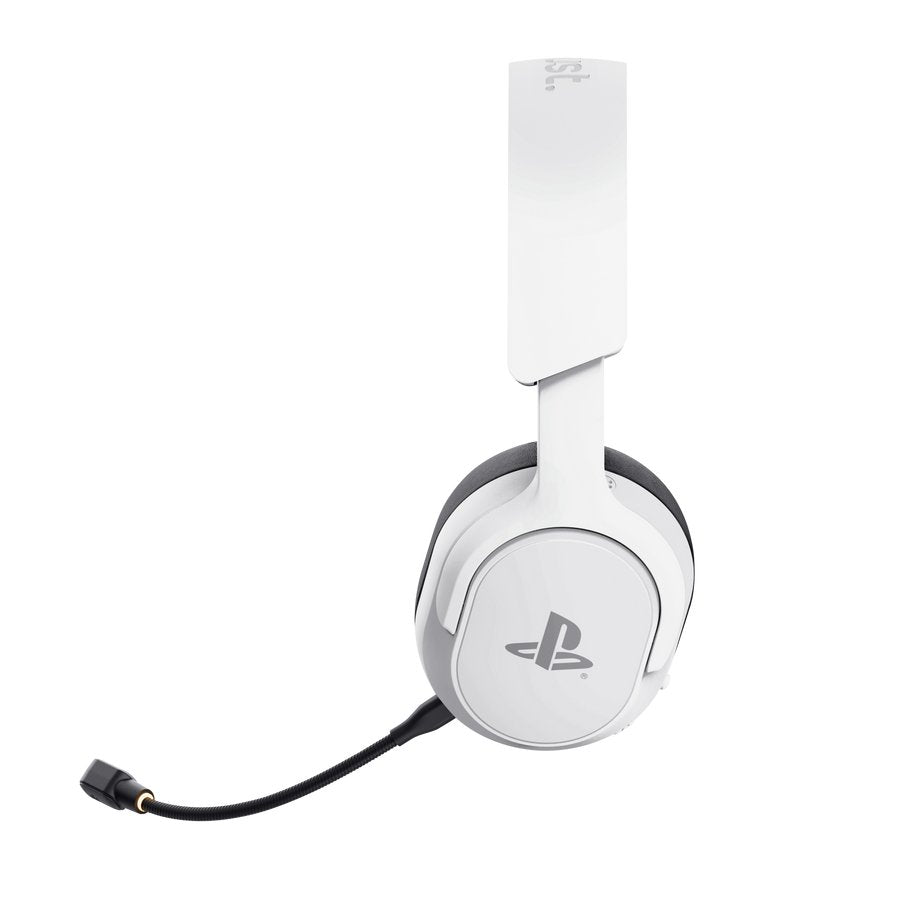 Auriculares Trust Gxt 499w Forta Inalámbricos Usb Para Gaming Ps5 Con Micrófono Desmontable Blancos