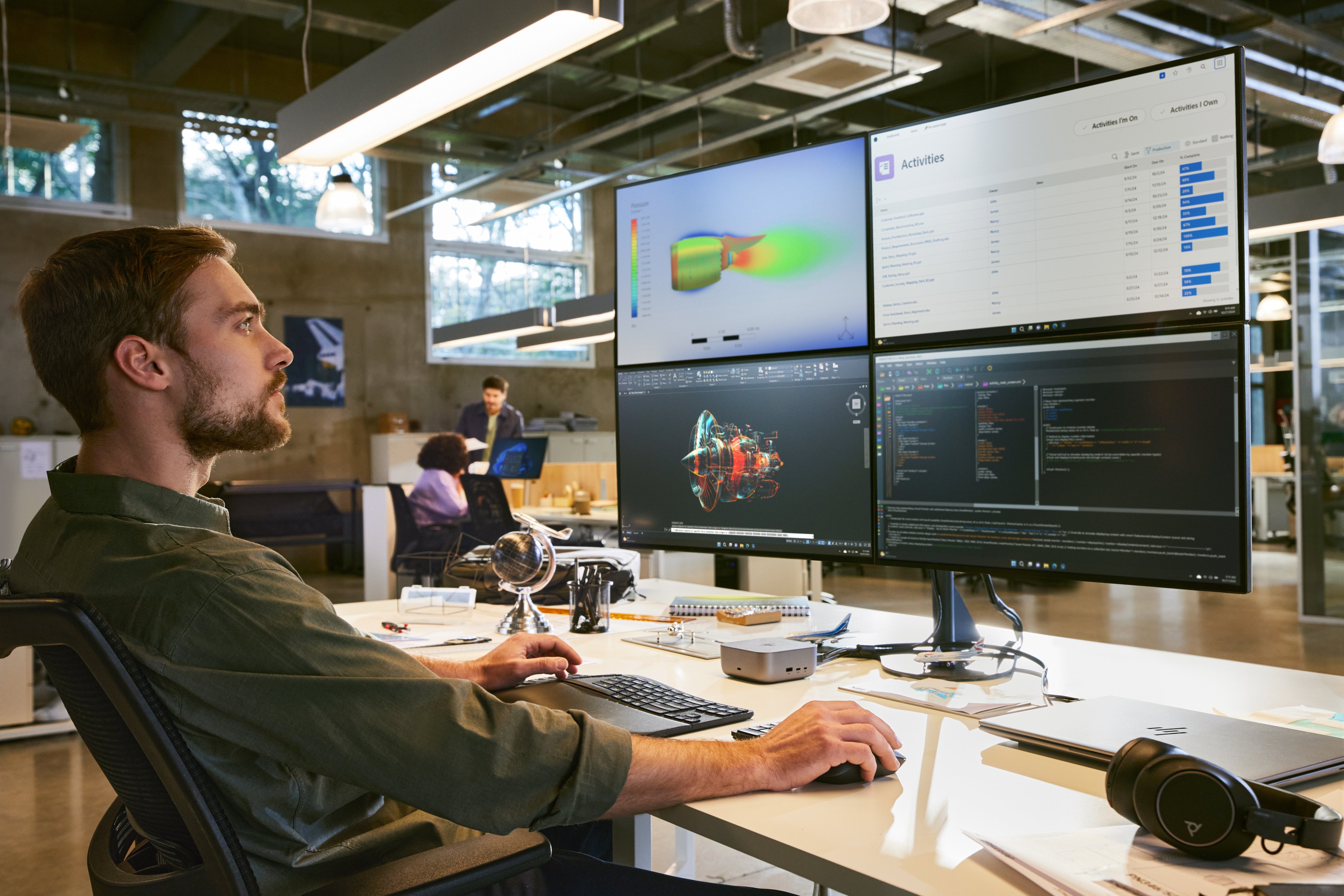 EAN 5715063748862 - HP Series 7 Pro 27 inch 4K Conferencing Monitor - 727pm pantalla para PC 68,6 cm (27") 3840 x 2160 Pixele imagen 10