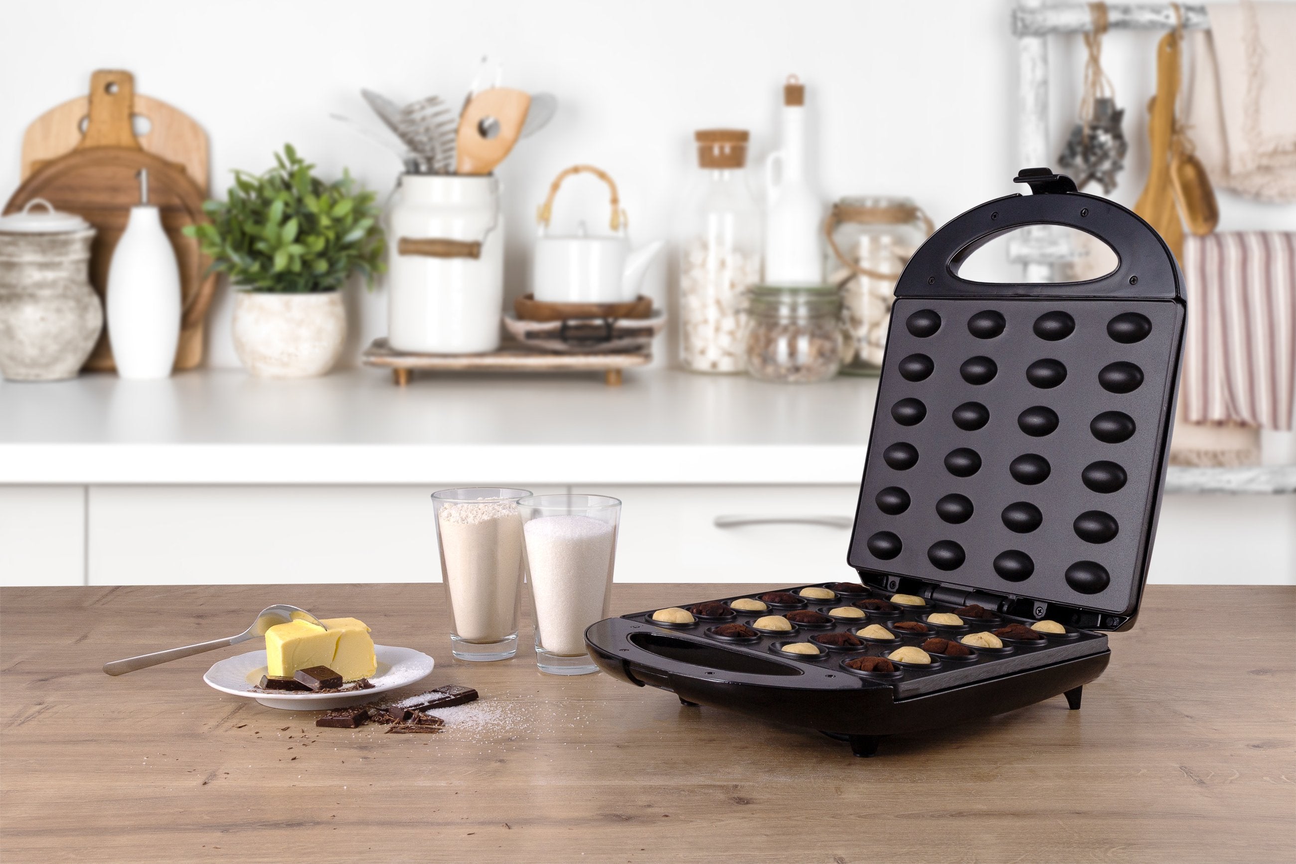 Gofrera Mesko Home Ms 3041 24 Barquillo(S) 1600 W Negro