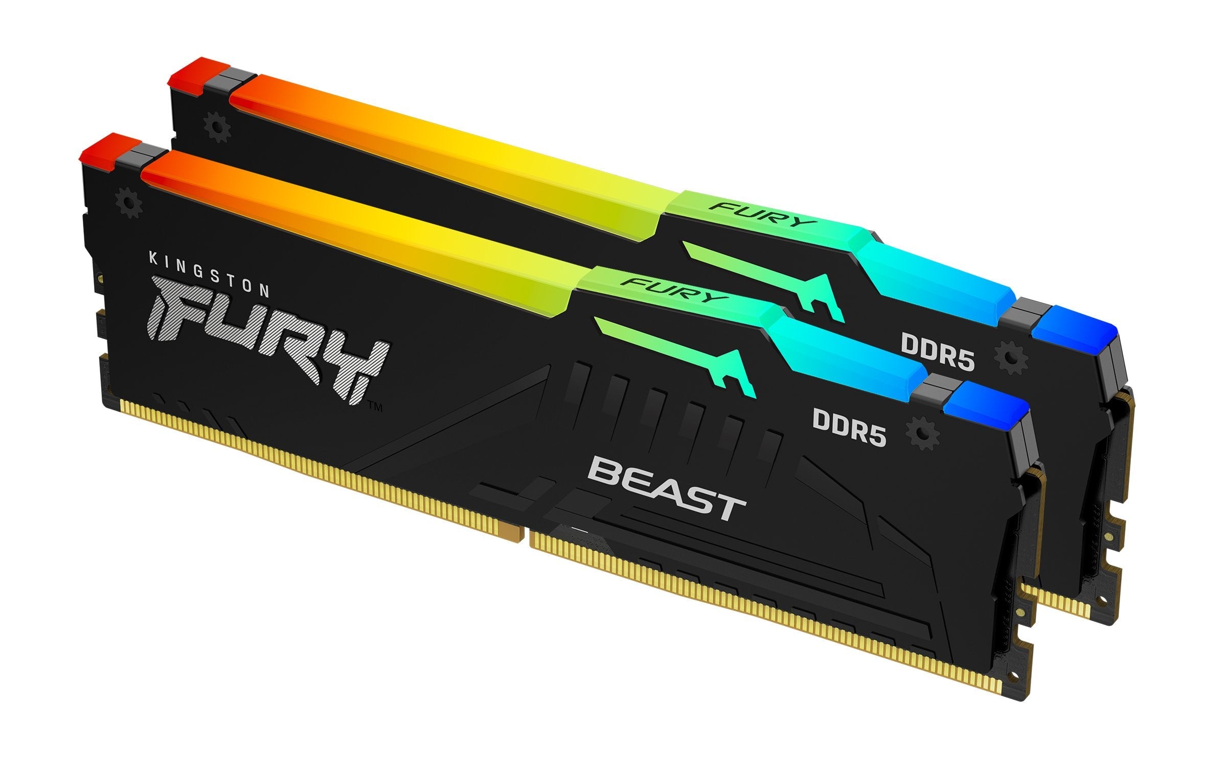 Memoria Ram Kingston Fury Beast Rgb Ddr5 16gb Kit2 6000mt/S Cl4