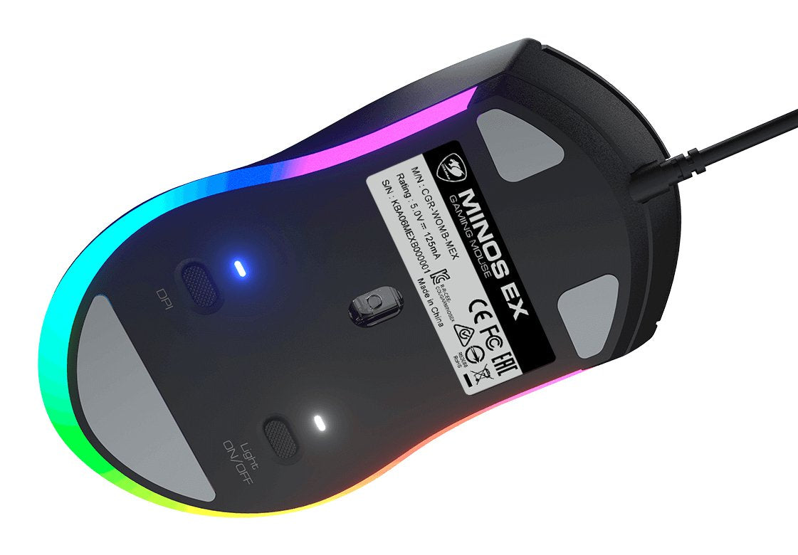 Cougar Gaming Raton, Minos Ex, Rgb, Cablegehnden, Negro