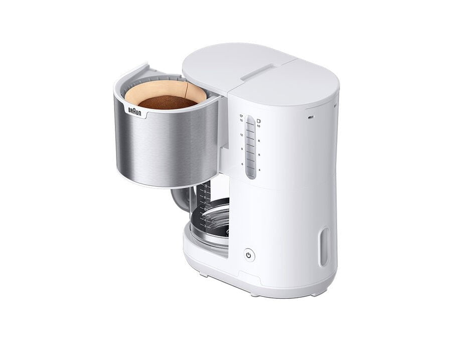 Braun Purshine Kf1500wh, Cafetera De Filtro Optibrew, 1000w, Blanco