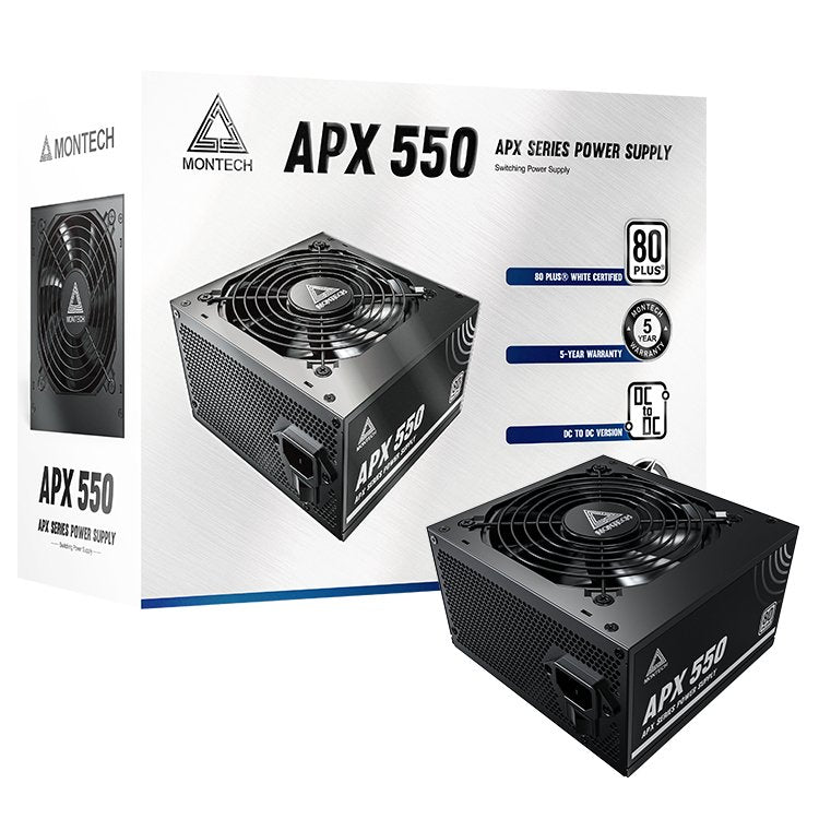 EAN 4710562741087 - Montech APX550 unidad de fuente de alimentación 550 W 20+4 pin ATX ATX Negro imagen 5