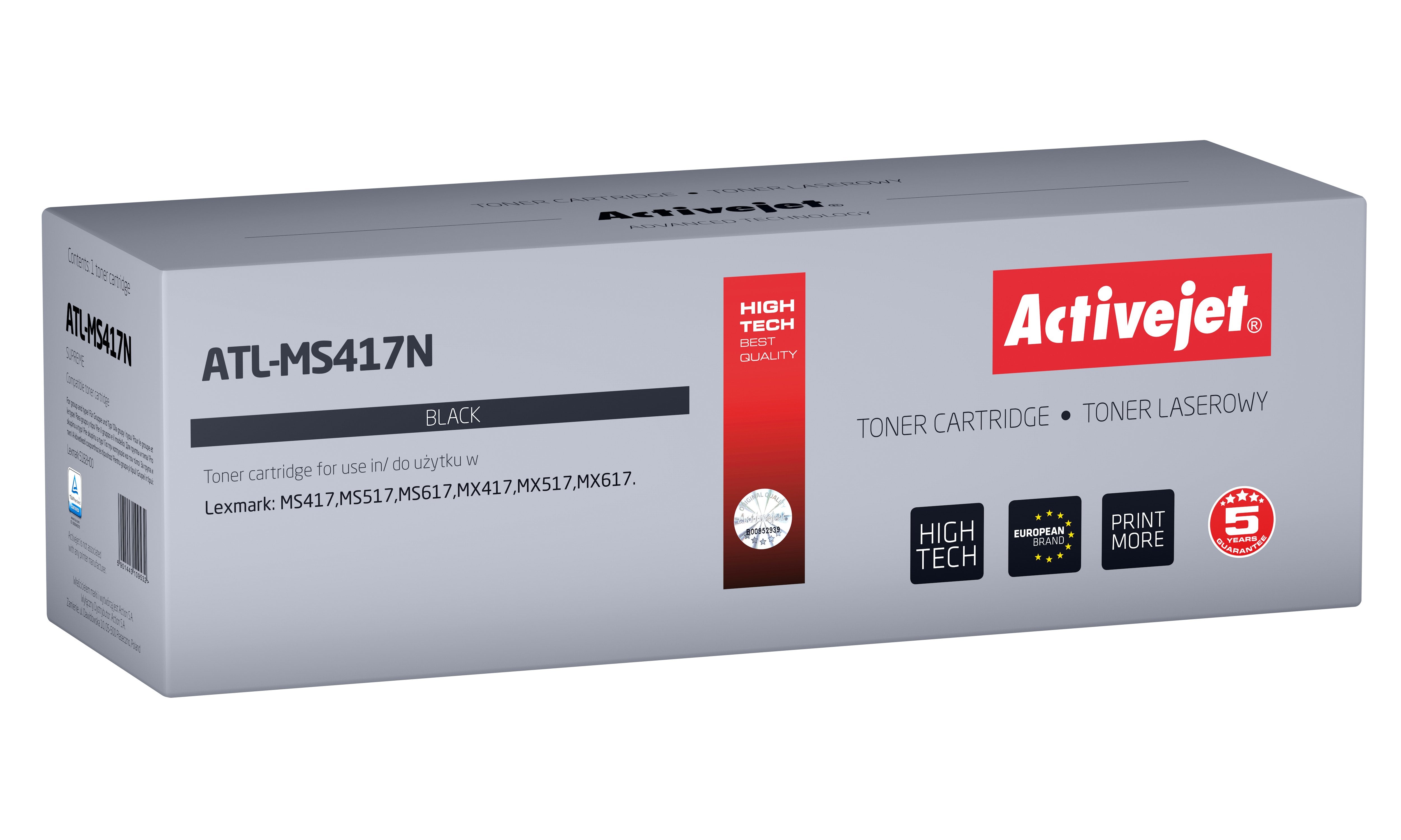 EAN 5901443109532 - Activejet ATL-MS417N cartucho de tóner 1 pieza(s) Compatible imagen 1