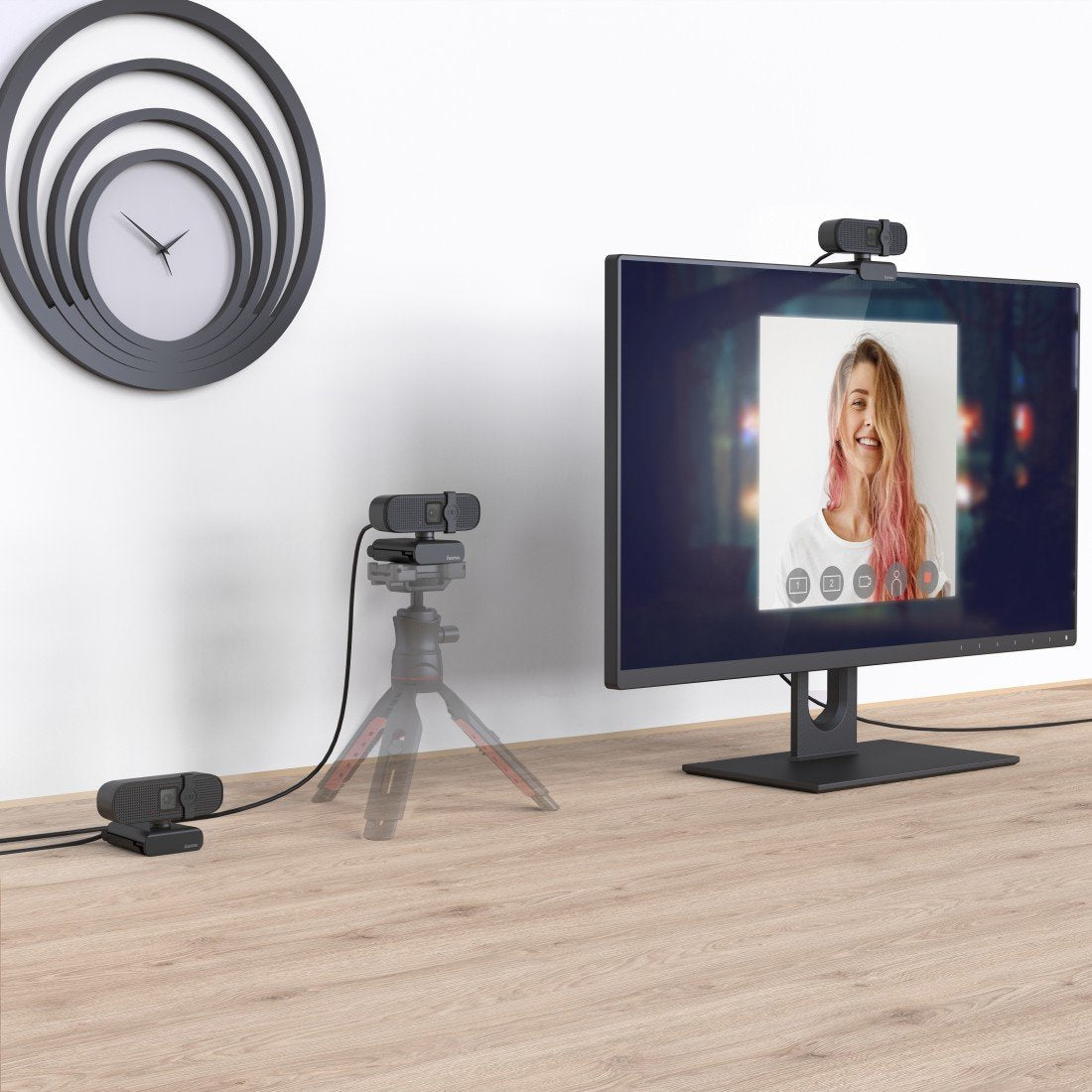 Hama C-400 Cámara Web 2 Mp 1920 X 1080 Pixeles Usb 2.0 Negro