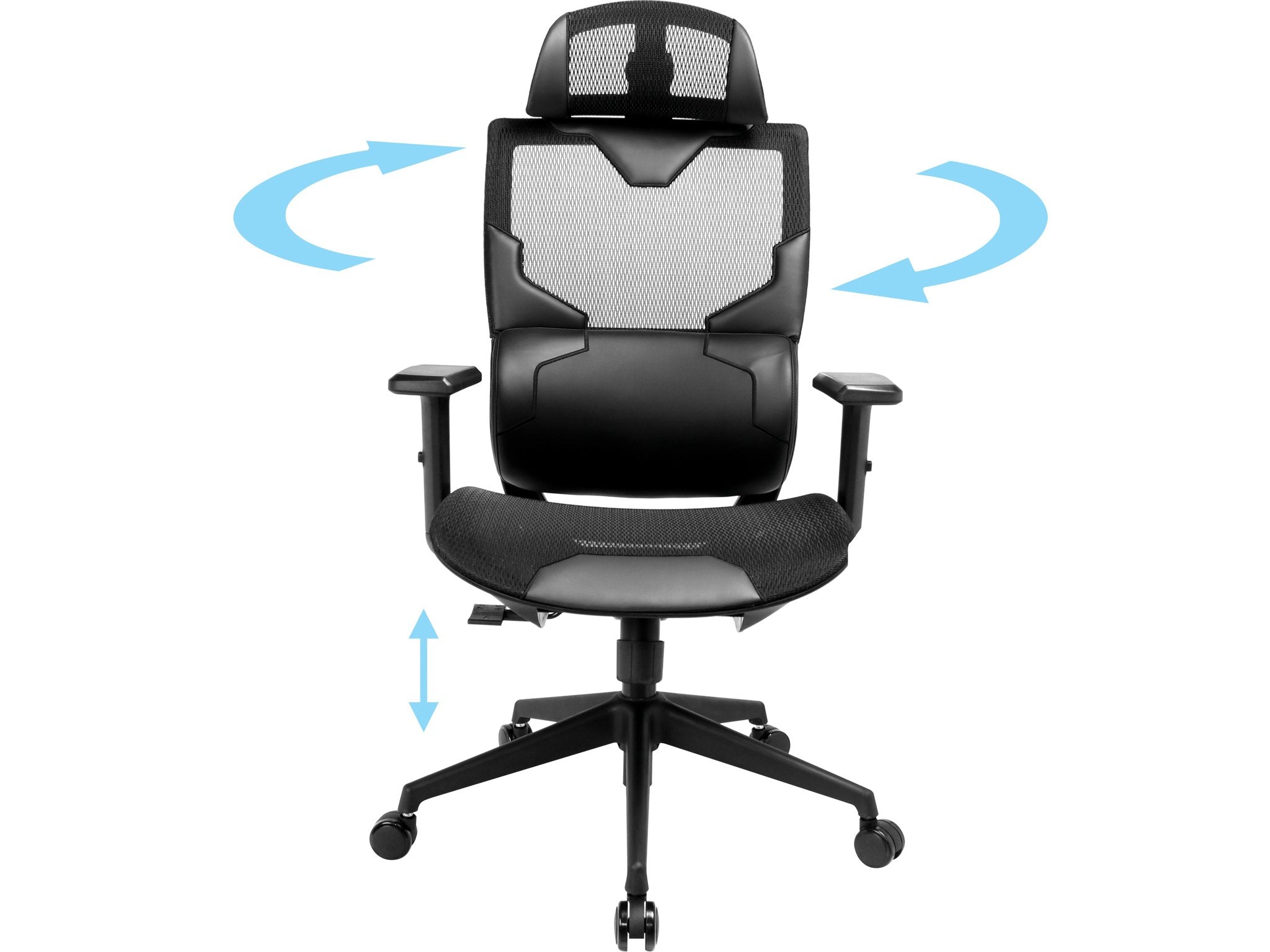 Sandberg 640-95 Silla Para Videojuegos Silla Para Videojuegos Universal Asiento De Malla Negro