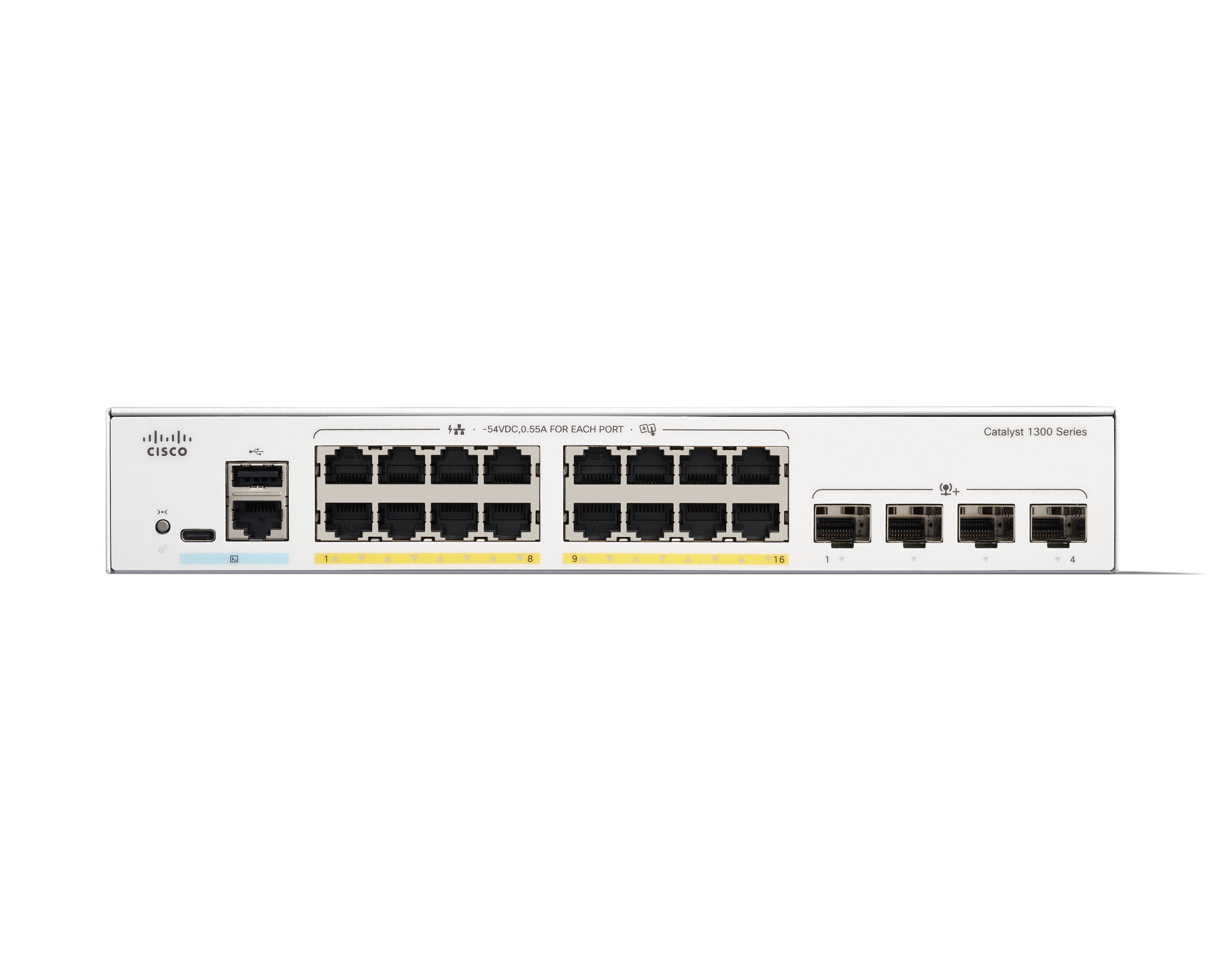 Cisco Catalyst 1300 C1300-16p-4x, Conmutador C1300-16p-4x